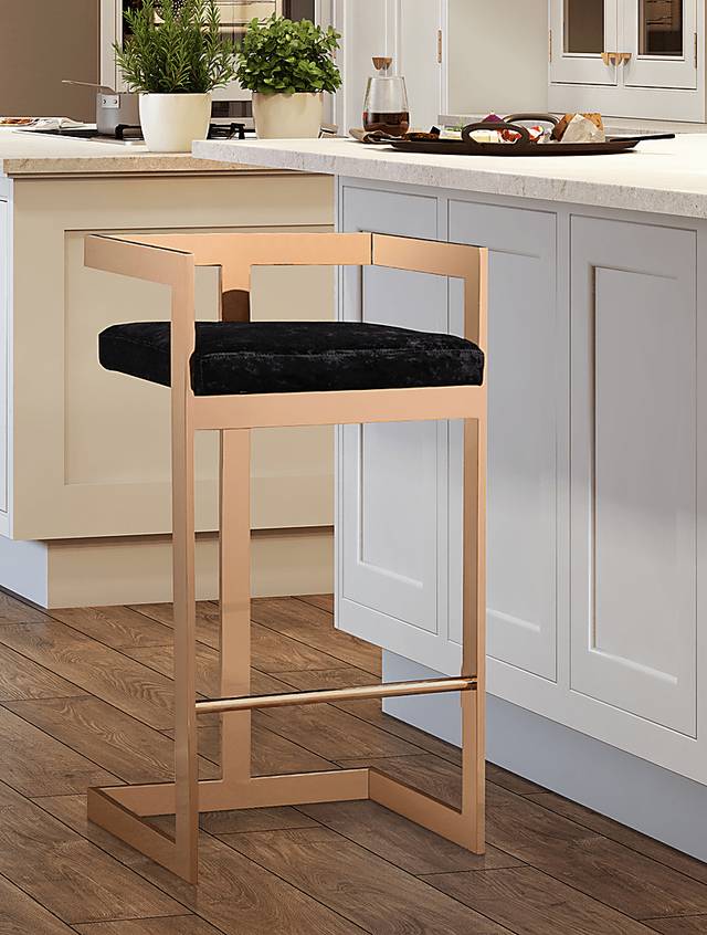 Mattias Black Barstool - Thumbnail - Image 2