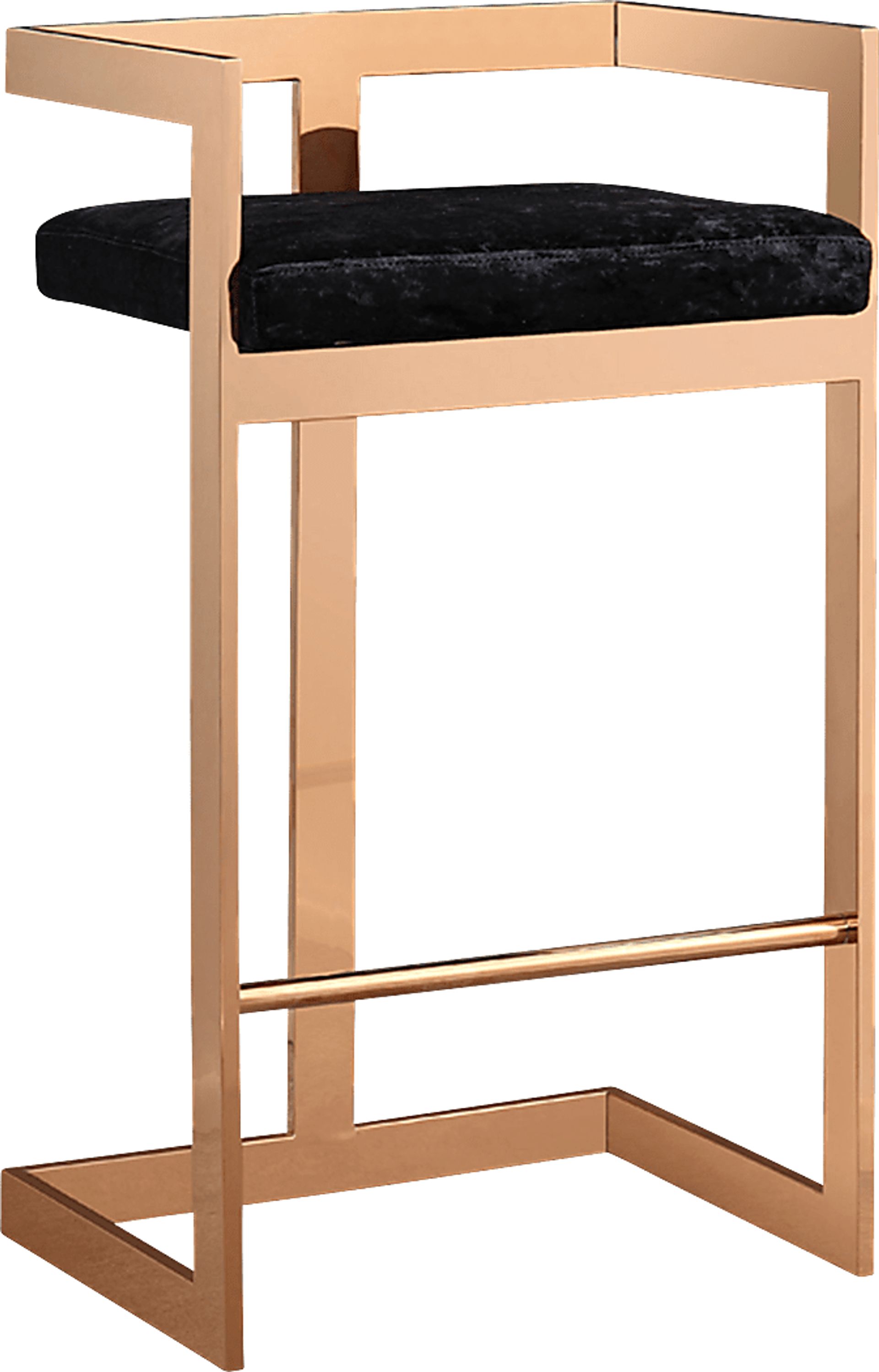 Mattias Black Barstool - Image 1