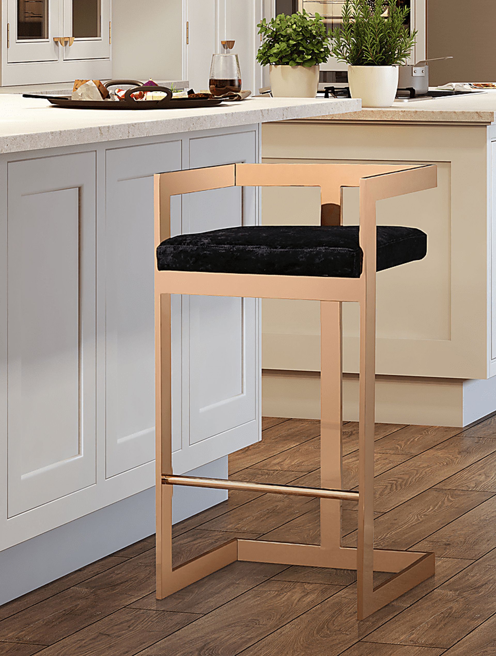 Mattias Black Counter Height Stool - Image 2