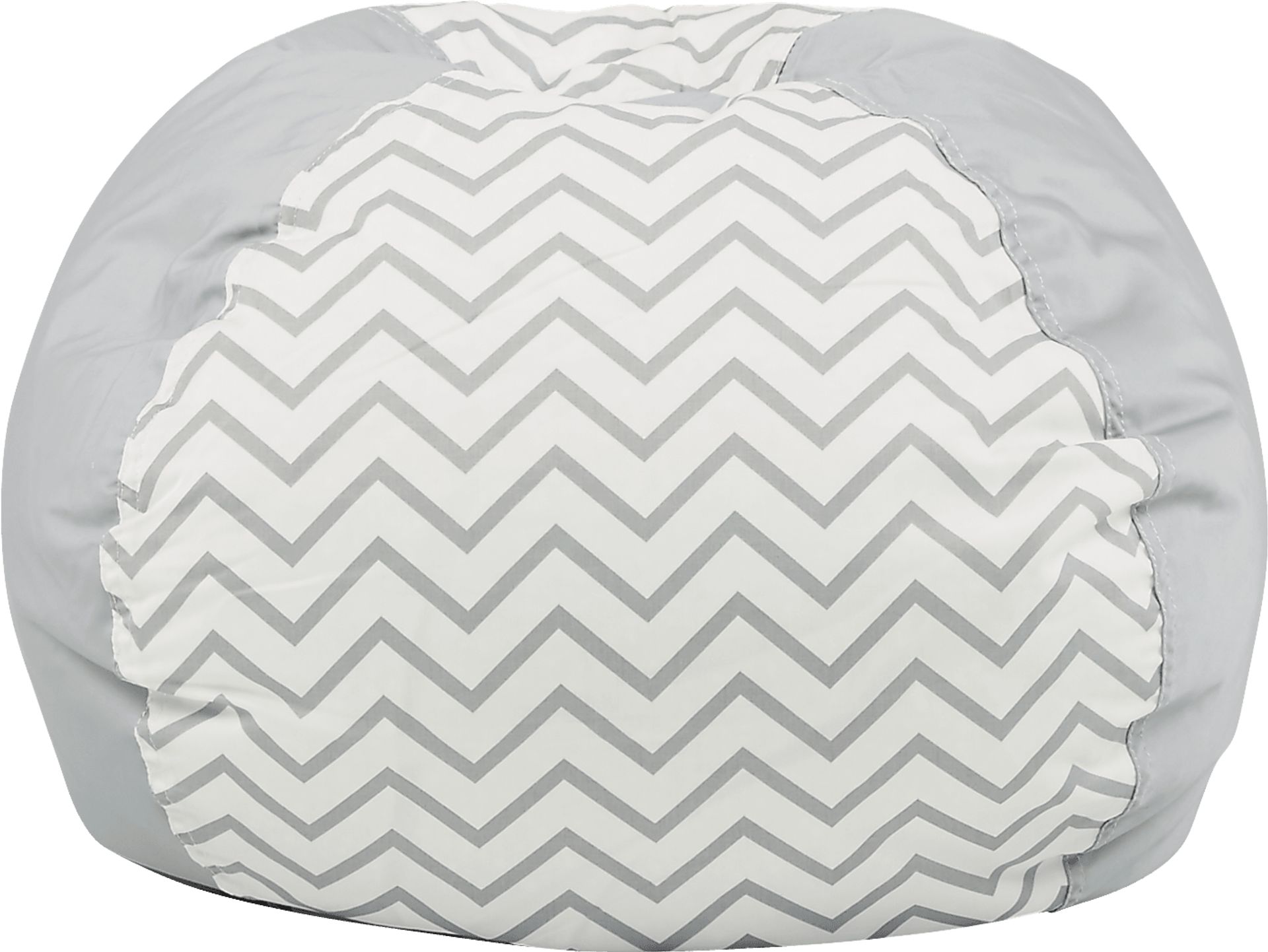 Kids Mattie Gray Chevron Bean Bag Chair - Image 1