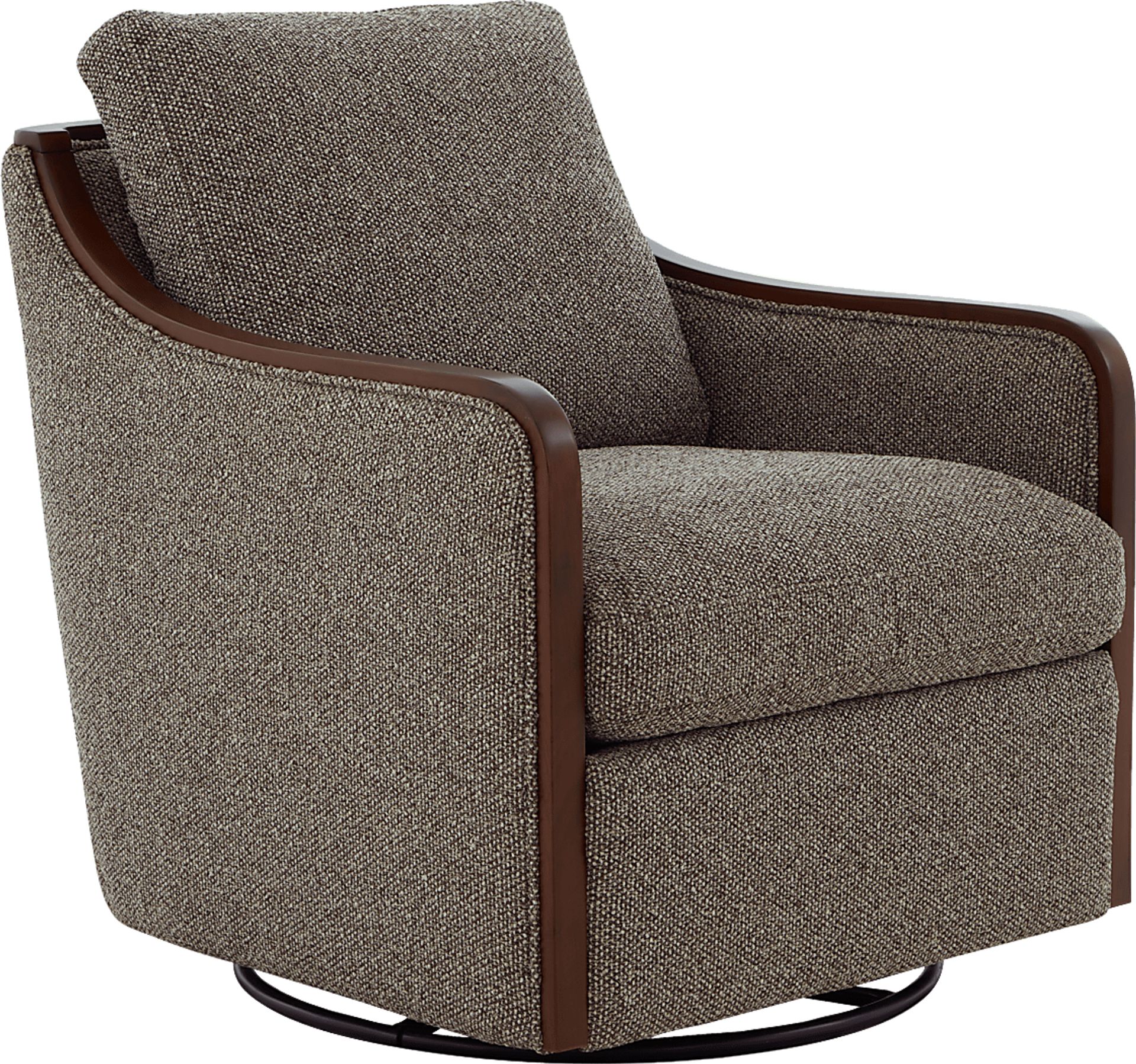 Mattingly Brown Swivel Chair - Image 1