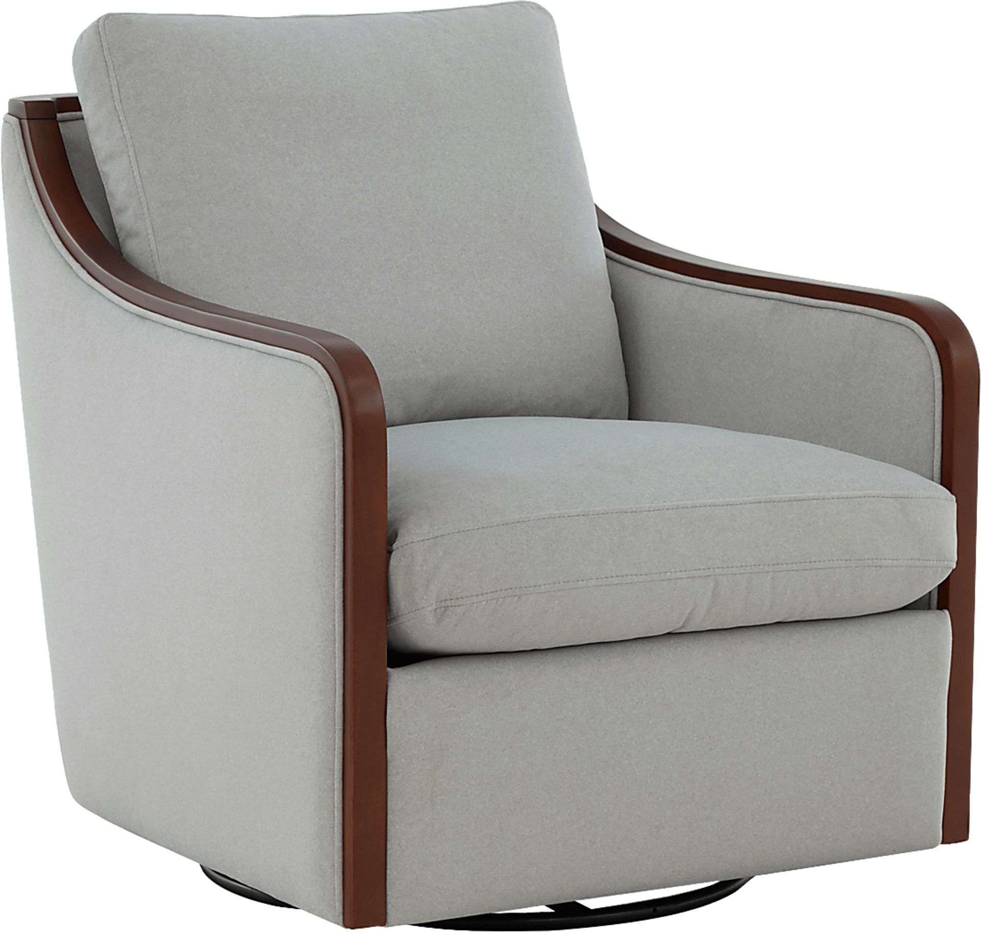 Mattingly Gray Swivel Chair - Image 1