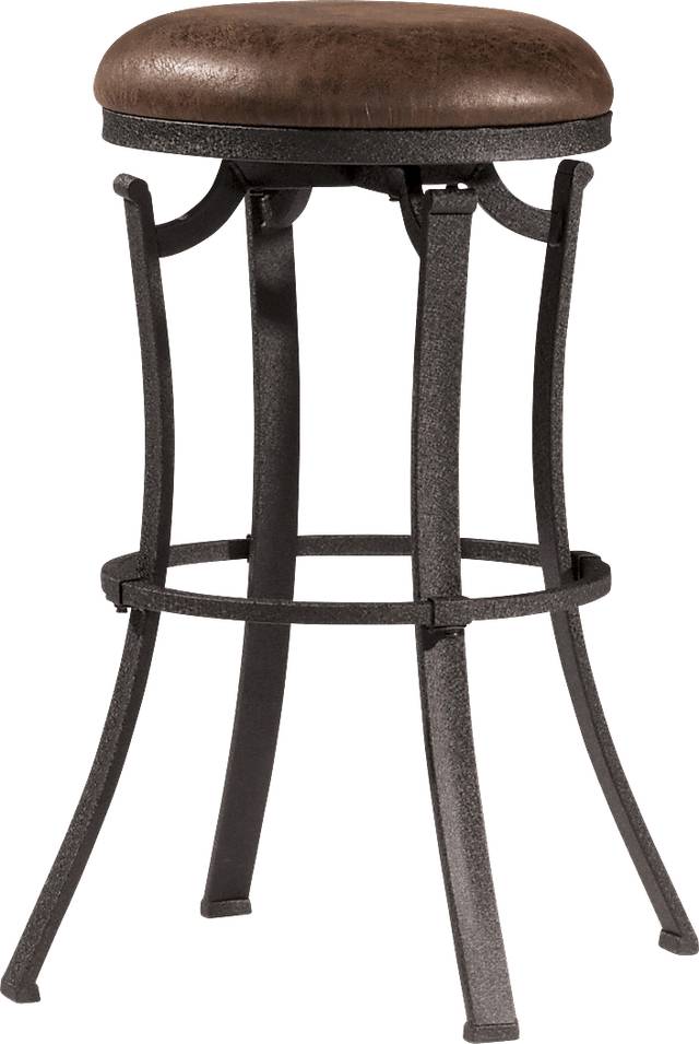 Matuka Black Swivel Counter Height Stool - Thumbnail - Image 2