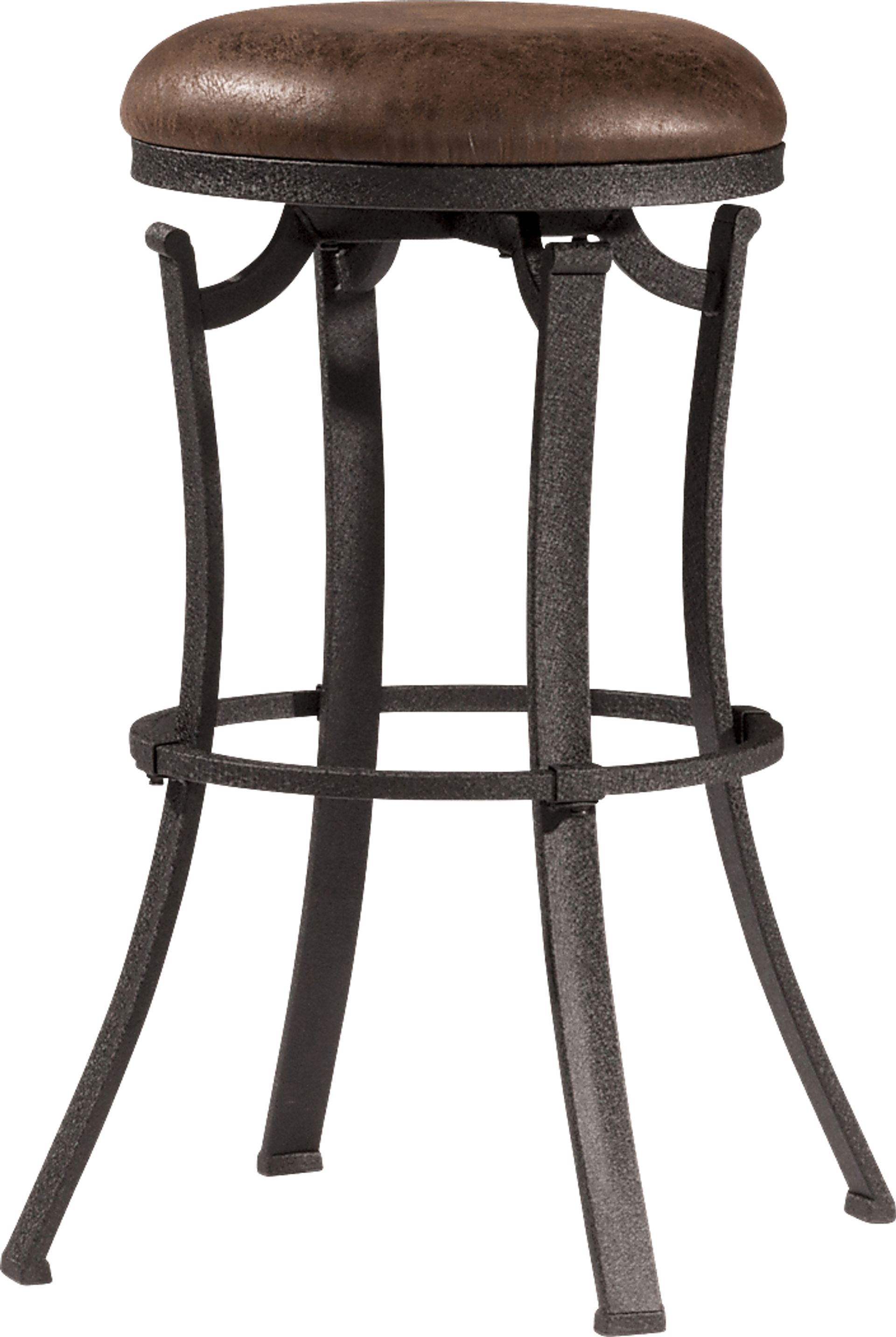 Matuka Black Swivel Counter Height Stool - Image 2