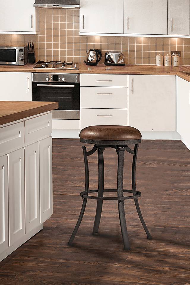 Matuka Black Swivel Counter Height Stool - Thumbnail - Image 5