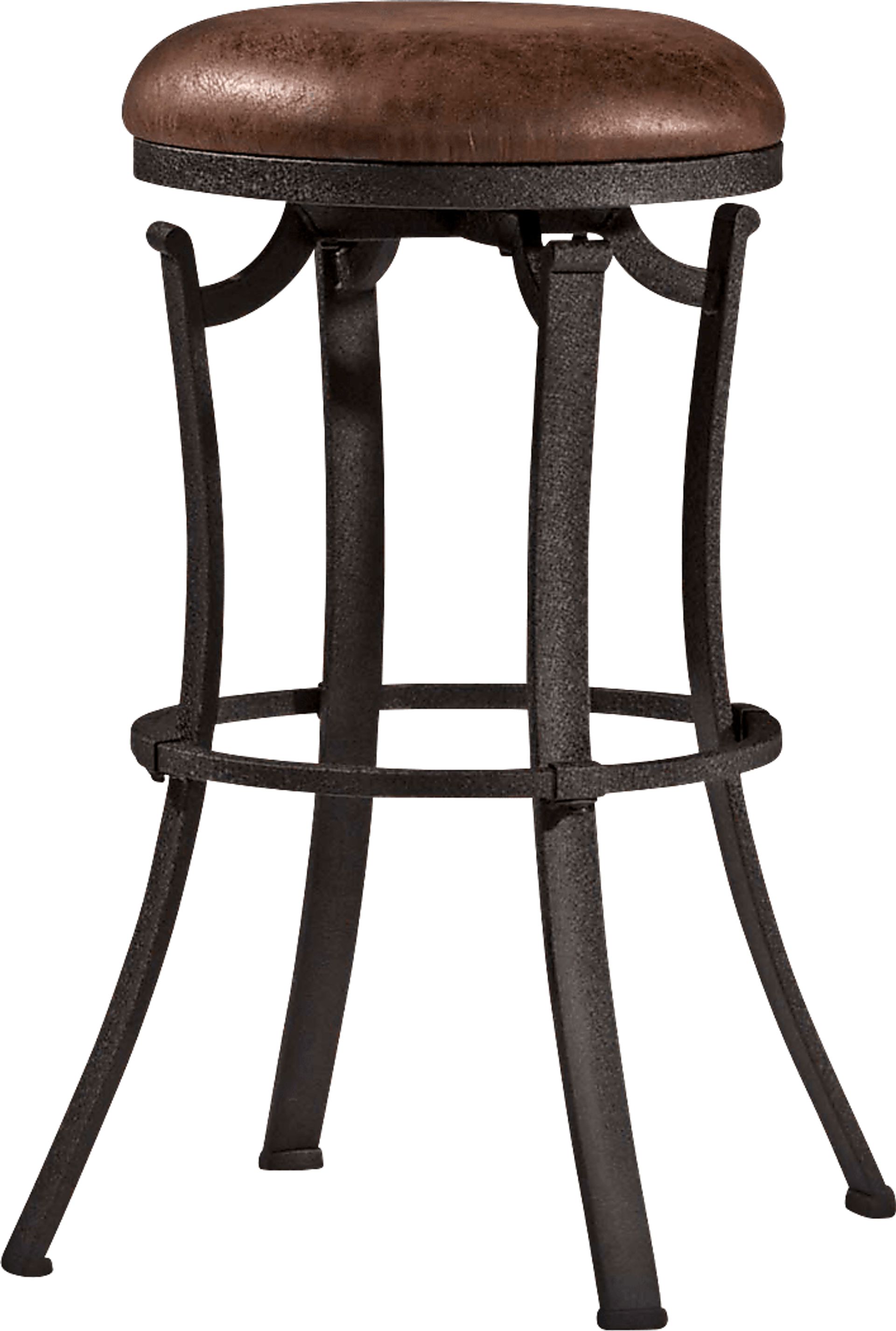 Matuka Black Swivel Counter Height Stool - Image 1