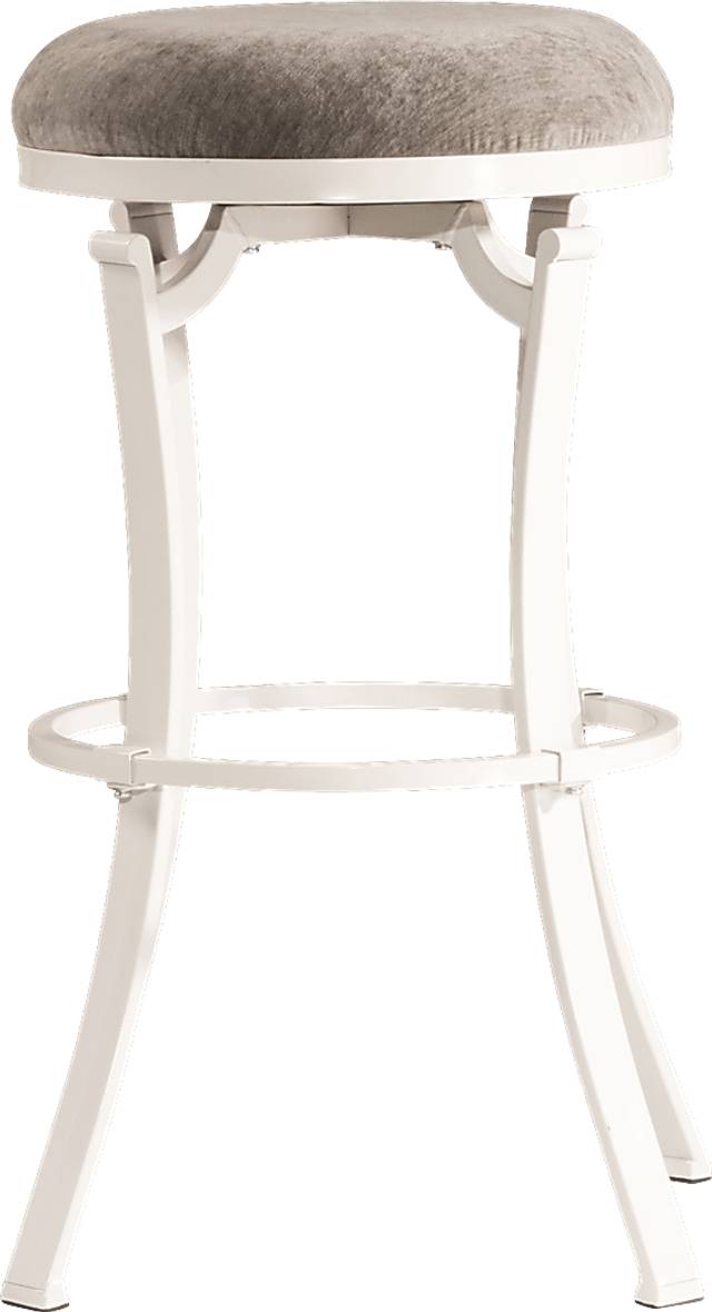 Matuka White Swivel Barstool - Thumbnail - Image 3