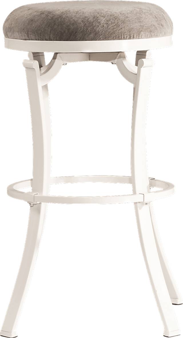 Matuka White Swivel Counter Height Stool - Thumbnail - Image 2