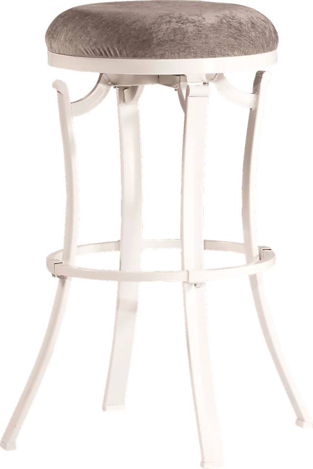 Matuka White Swivel Counter Height Stool - Thumbnail - Image 1