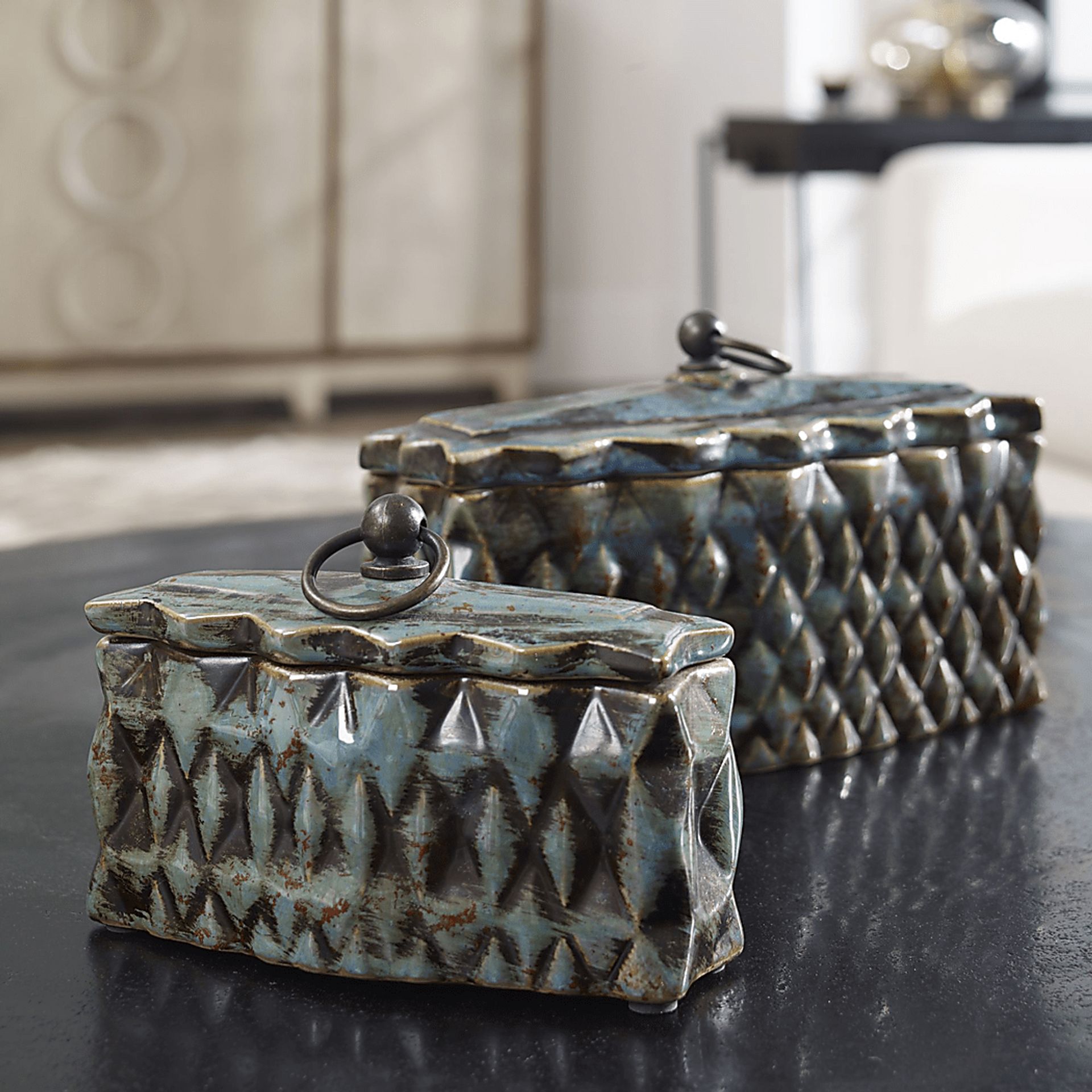 Matzenger Brown Decorative Box, Set of 2 - Image 4