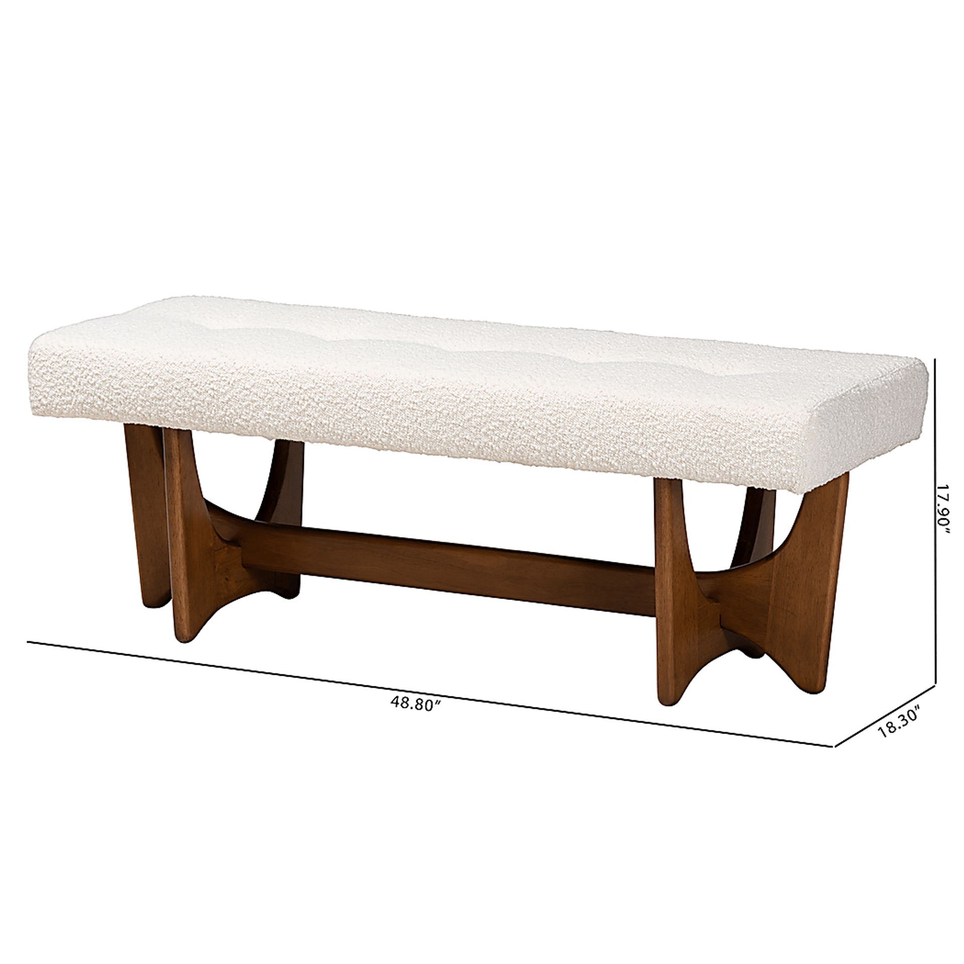 Maule Walnut Bench - Image 7