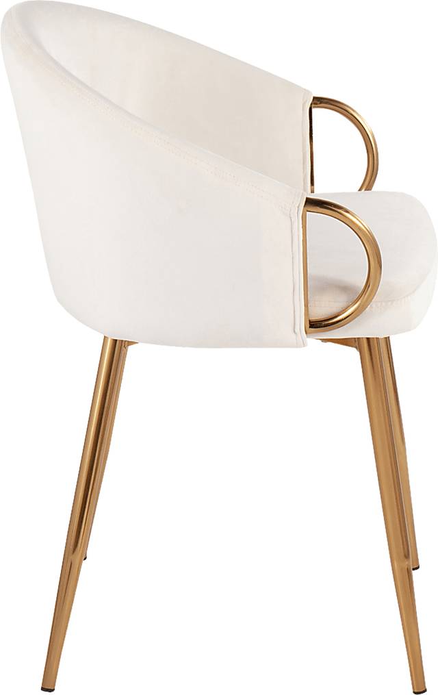 Maura May Cream Side Chair - Thumbnail - Image 2
