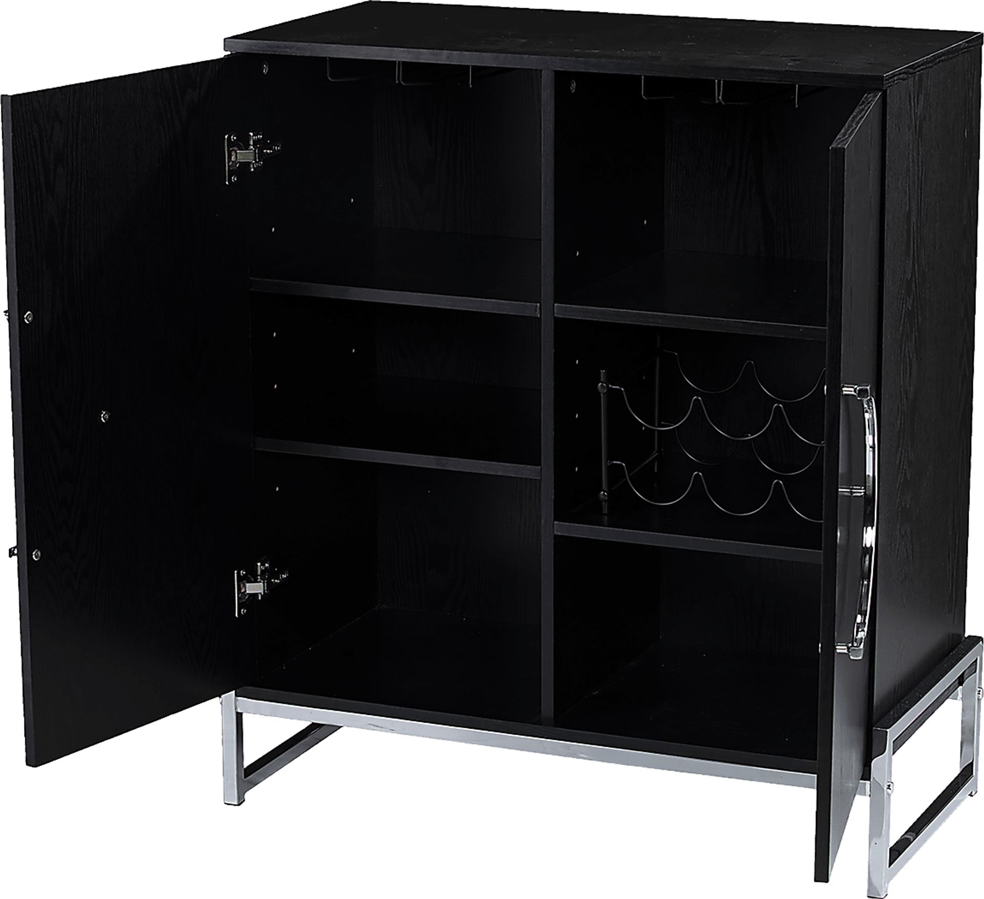 Mavelle Black Bar Cabinet - Image 4