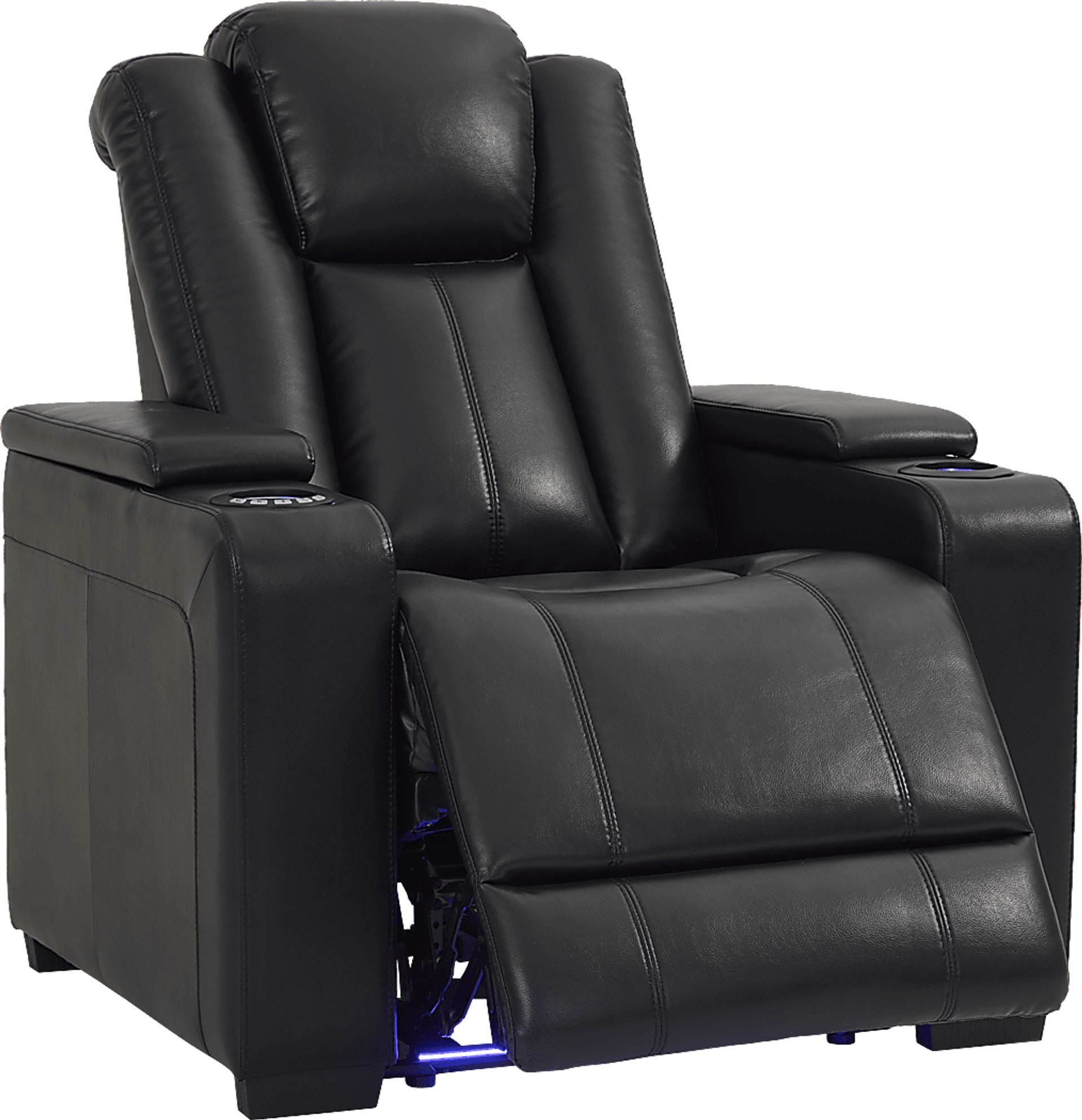 Maverick Black Dual Power Recliner - Image 1