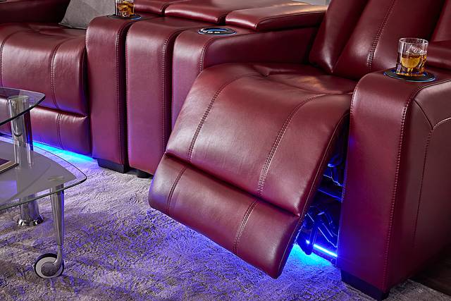 Maverick Red 3 Pc Dual Power Reclining Home Theater Sectional - Thumbnail - Image 7