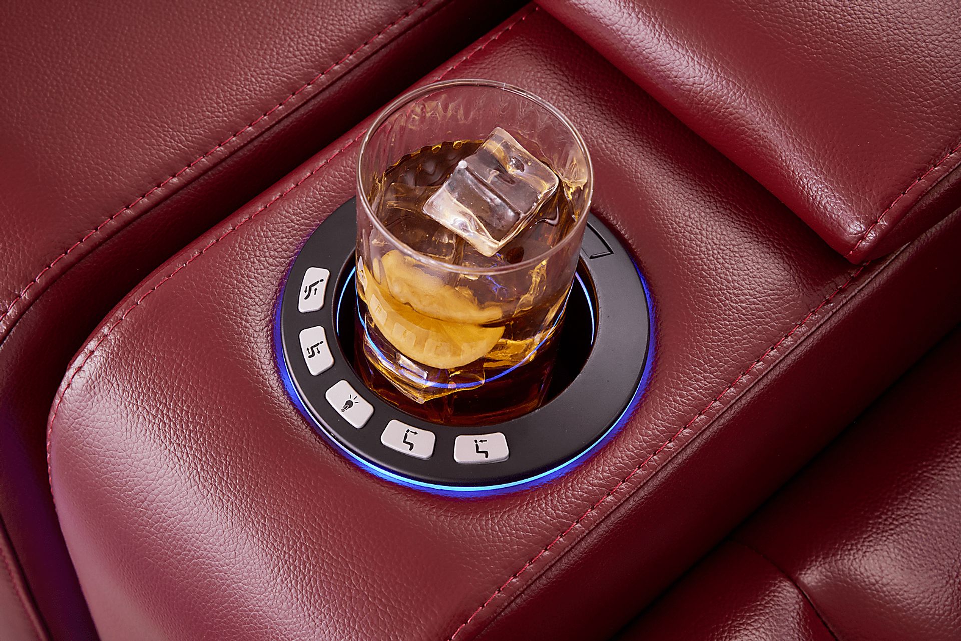 Maverick Red Dual Power Recliner - Image 4