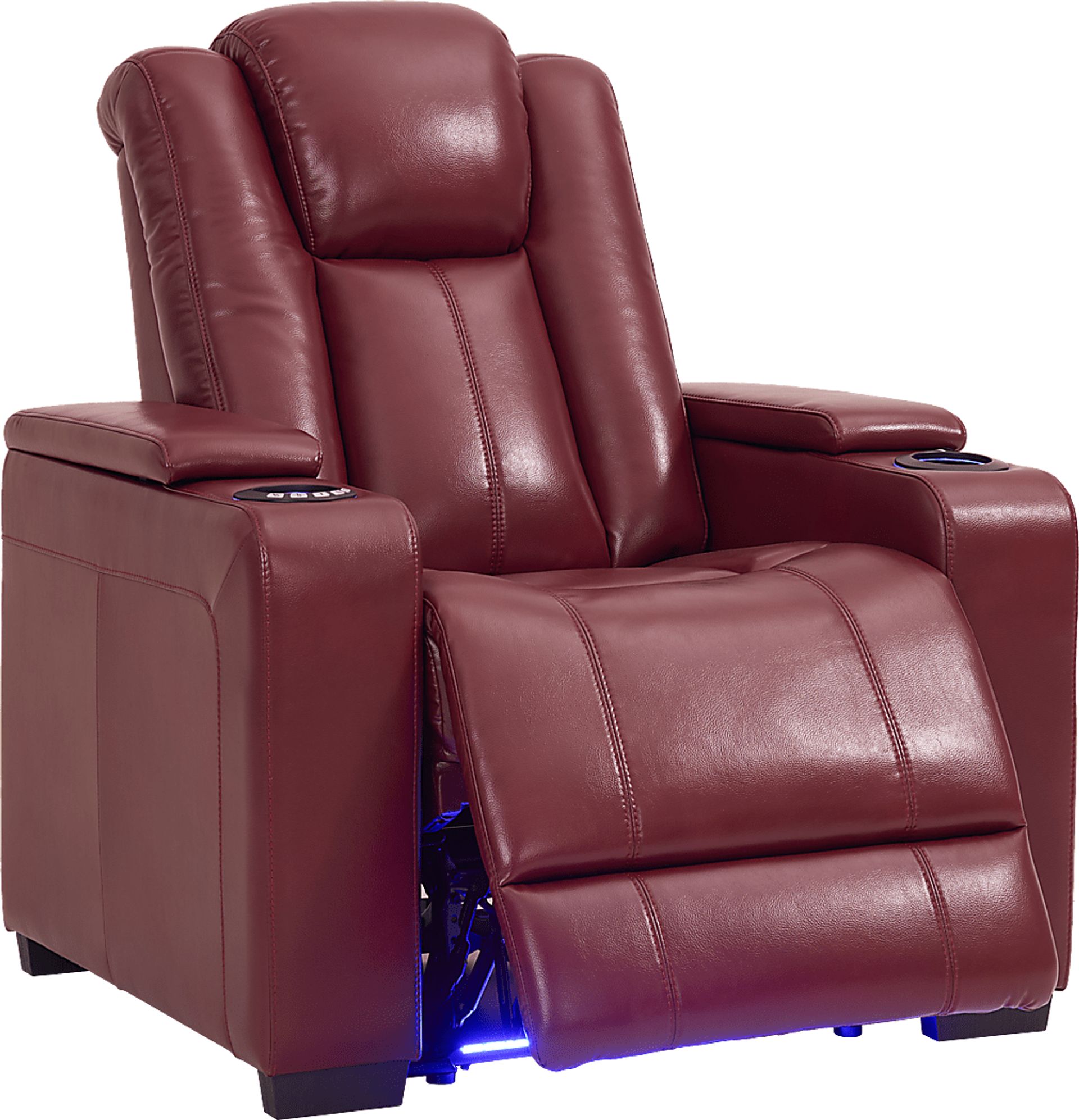Maverick Red Dual Power Recliner - Image 1