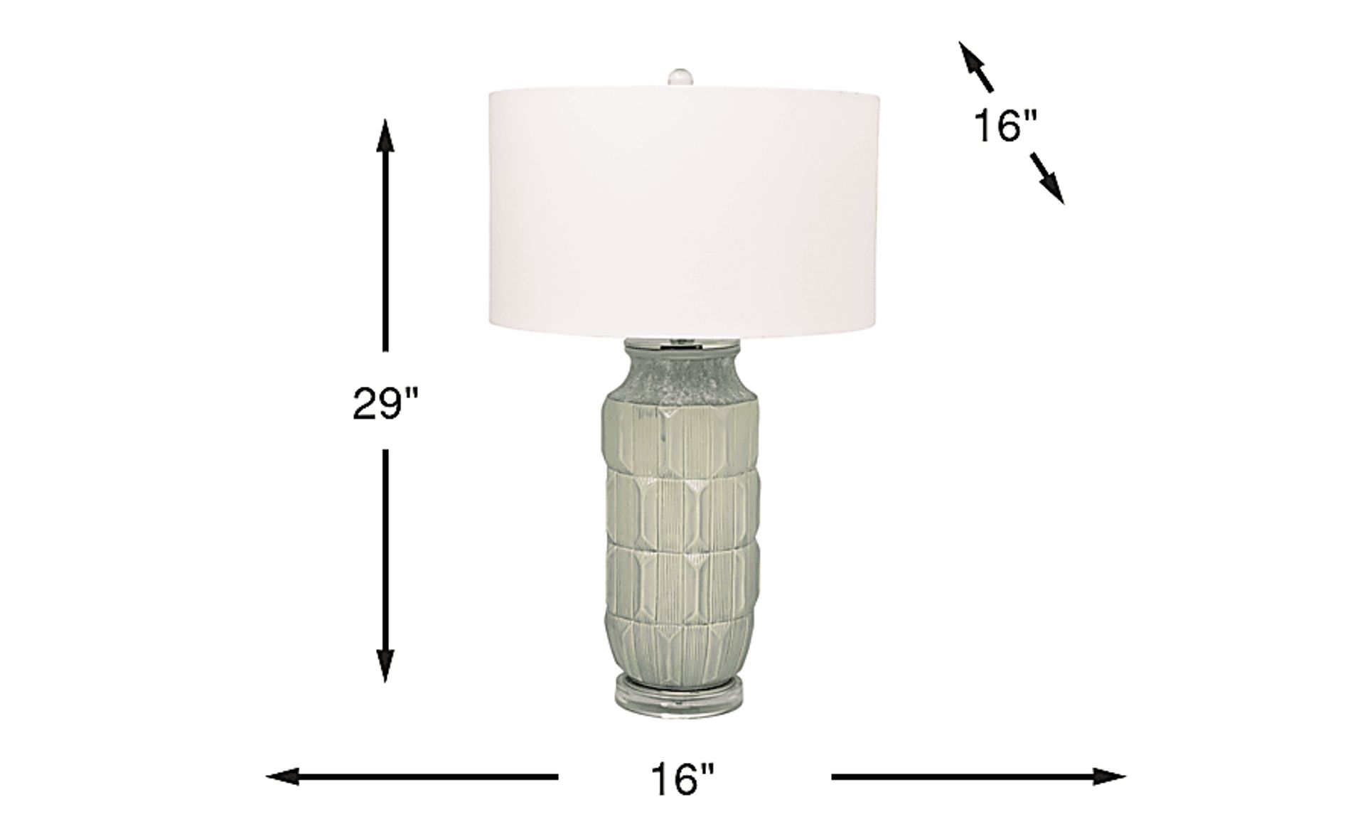 Dimension Image. Please refer to the Dimension Tab on this page for dimension details.