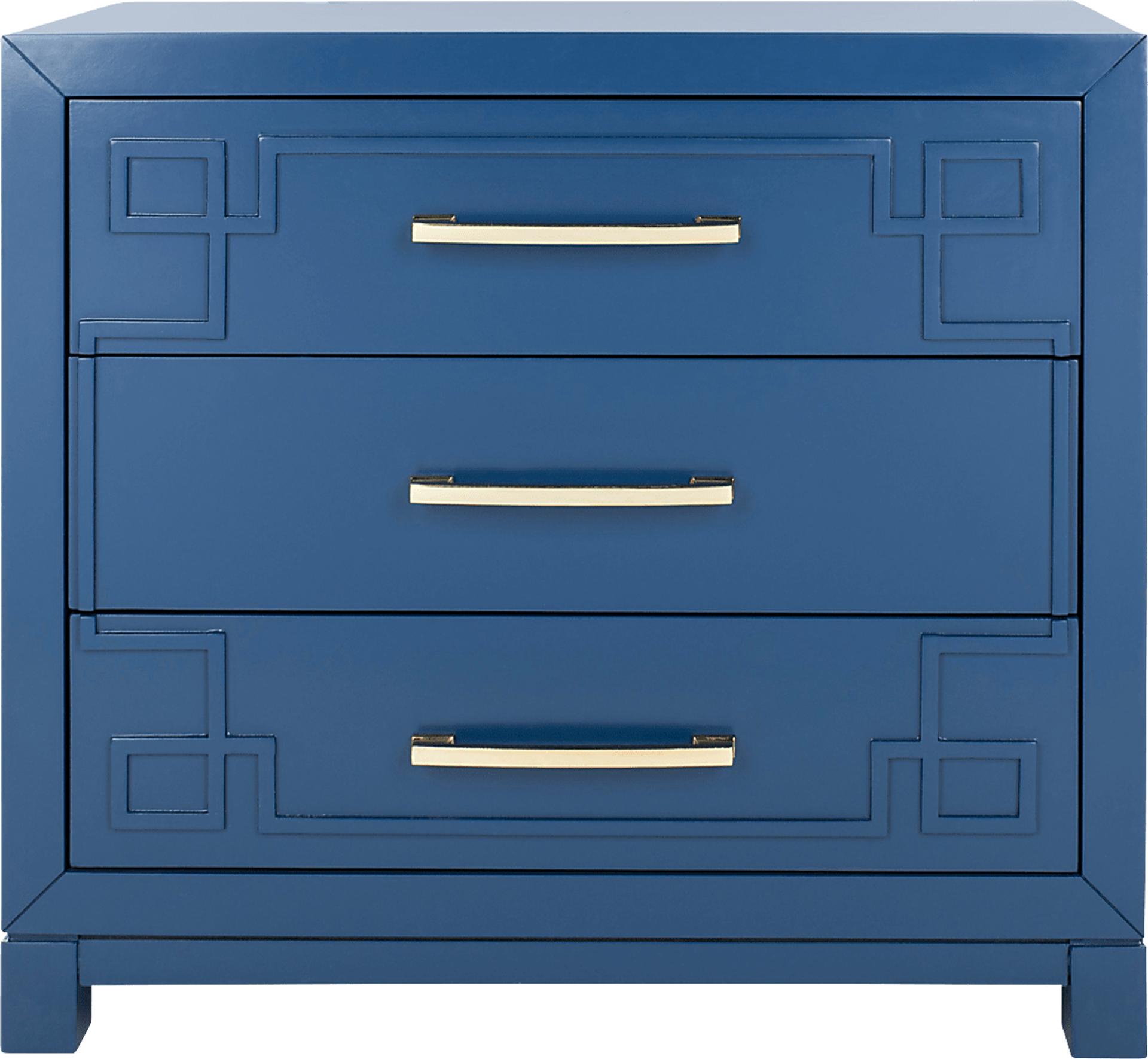 Mawood Blue Accent Cabinet