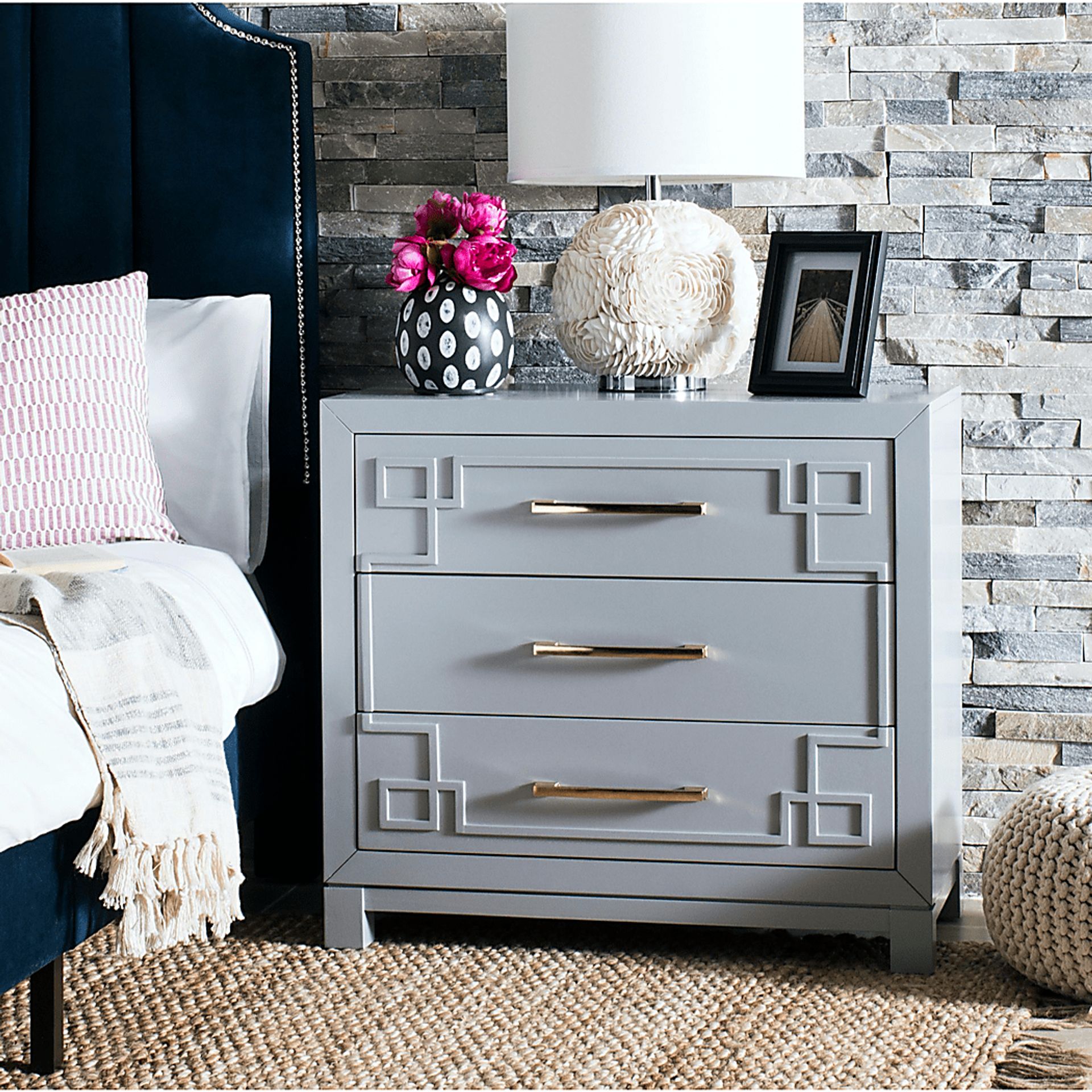 Mawood Gray Accent Cabinet - Image 2