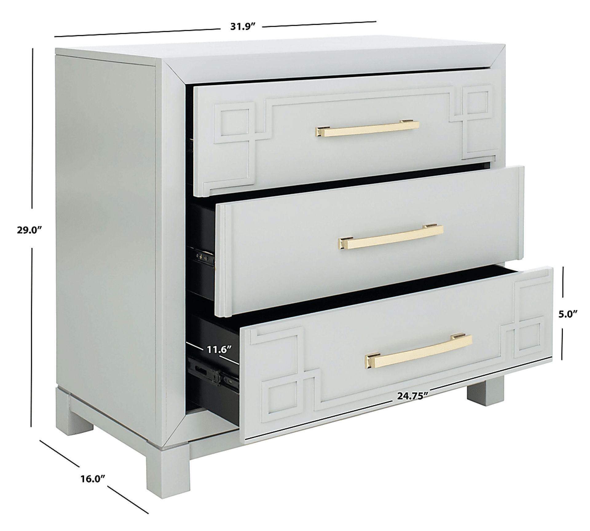 Mawood Gray Accent Cabinet - Image 9