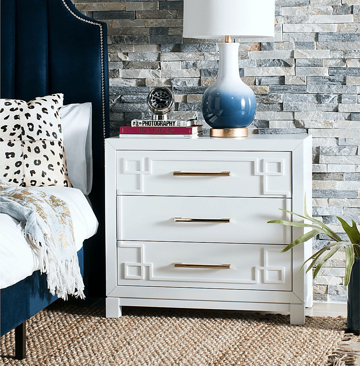 Mawood White Accent Cabinet