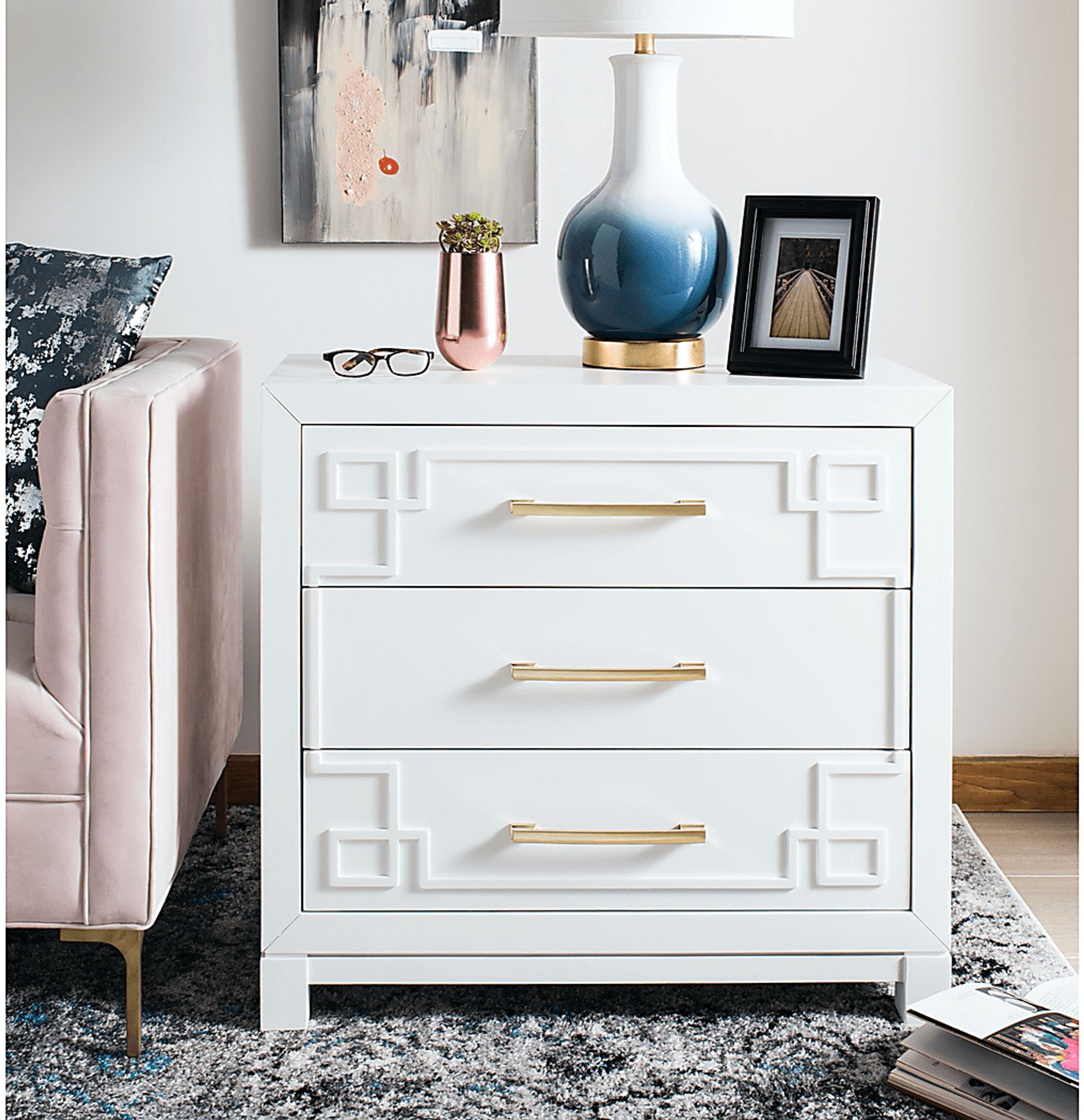 Mawood White Accent Cabinet - Image 3