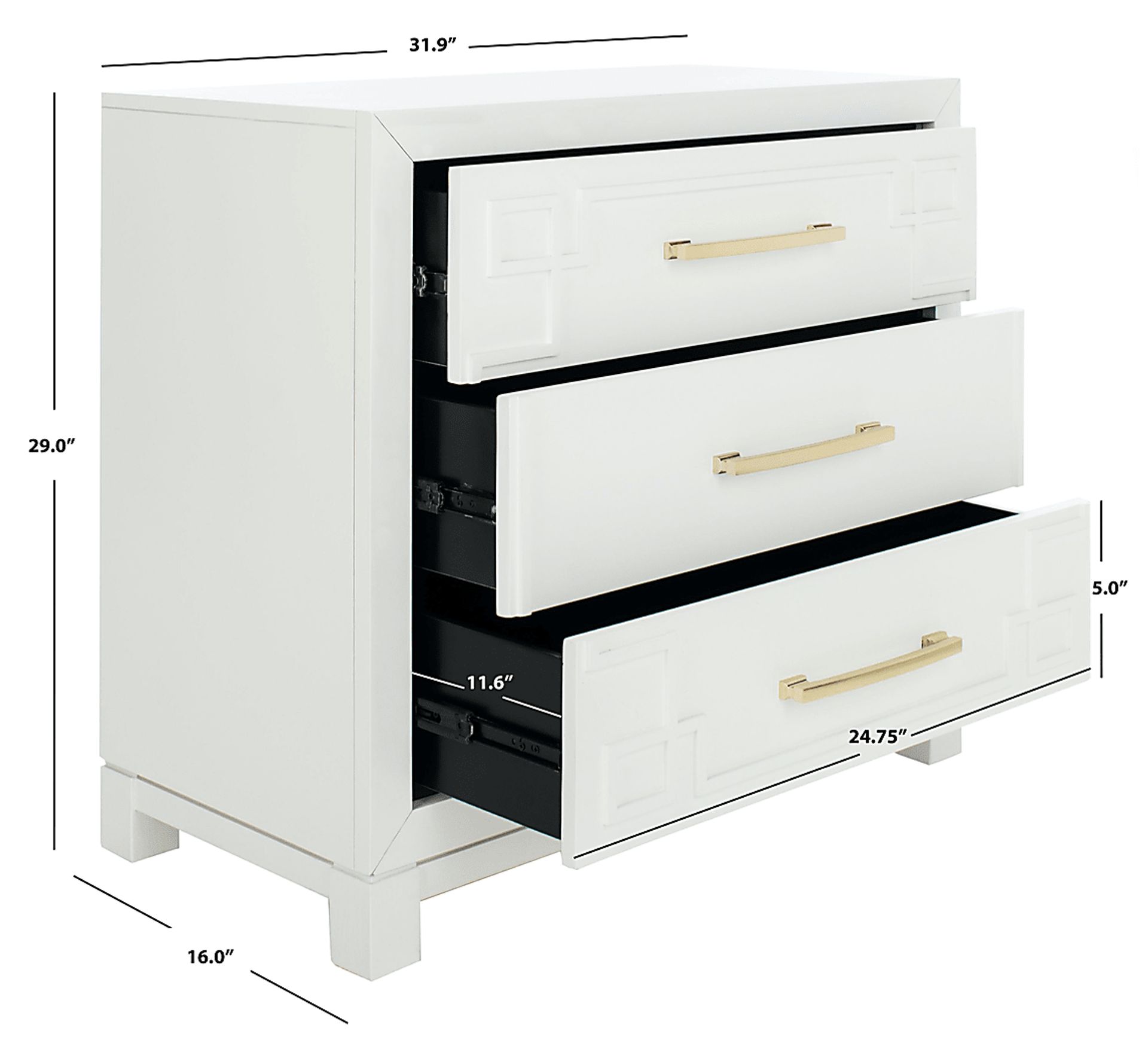 Mawood White Accent Cabinet - Image 9