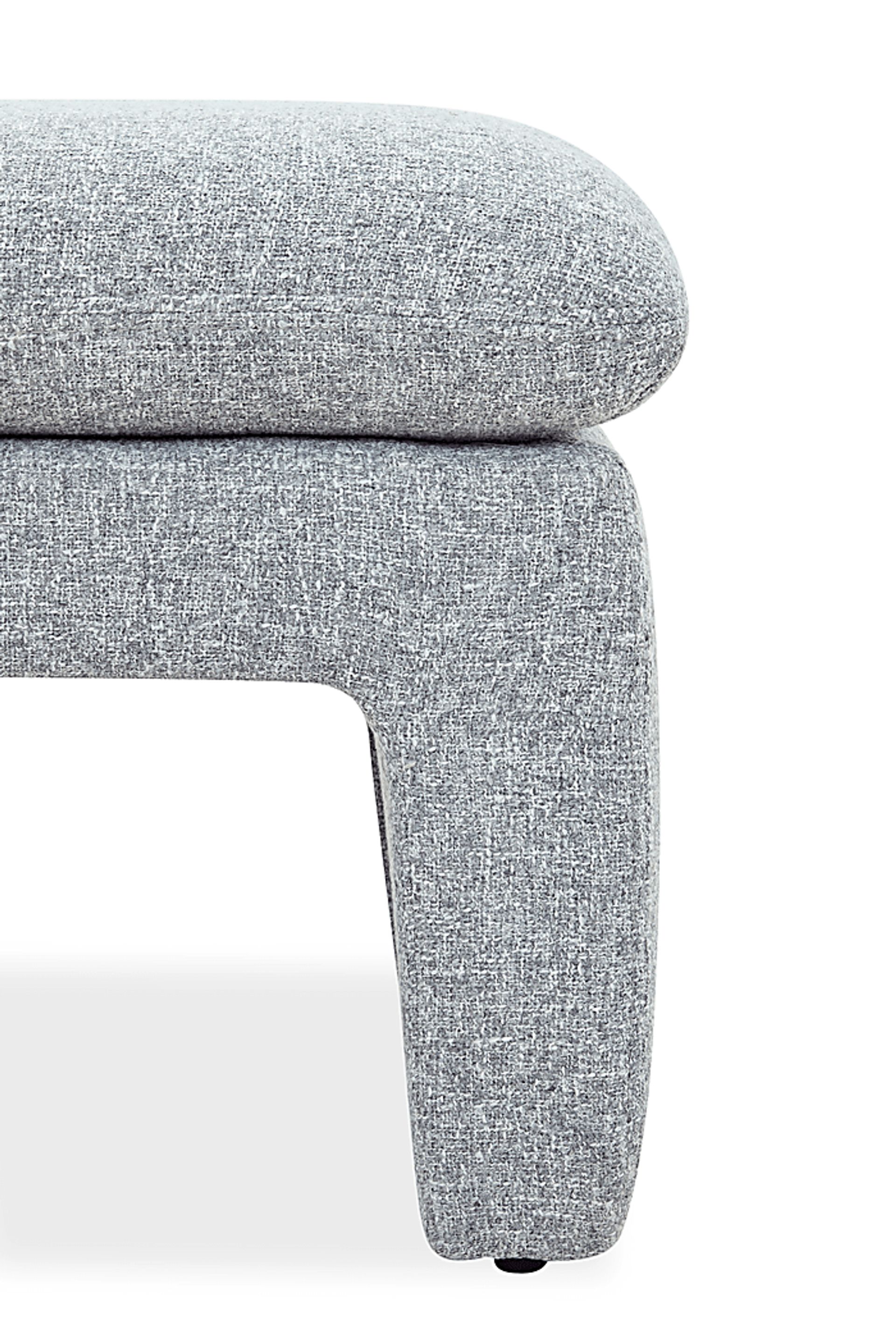Maxine Gray Ottoman - Image 3