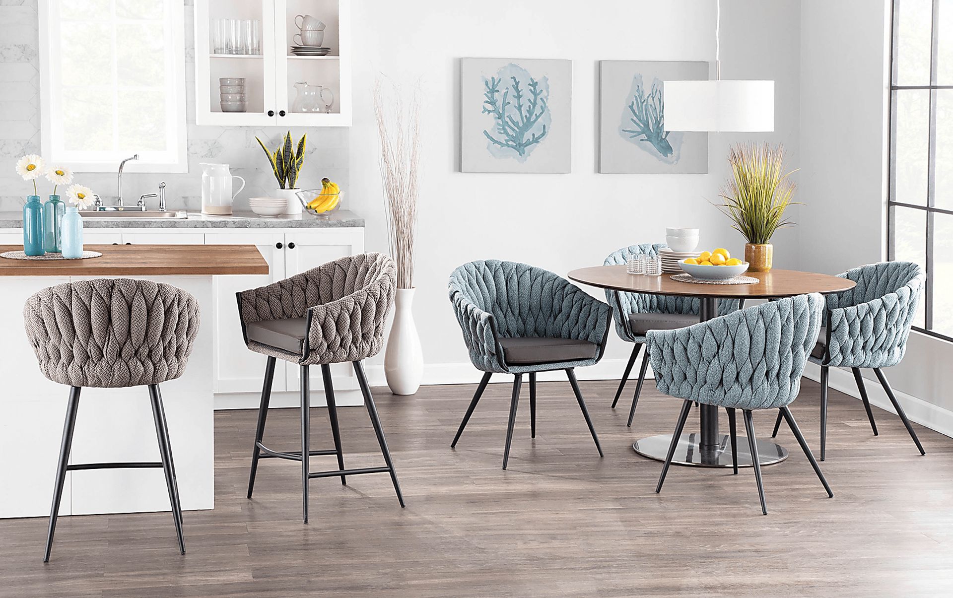Maxine Lane Blue Side Chair - Image 8