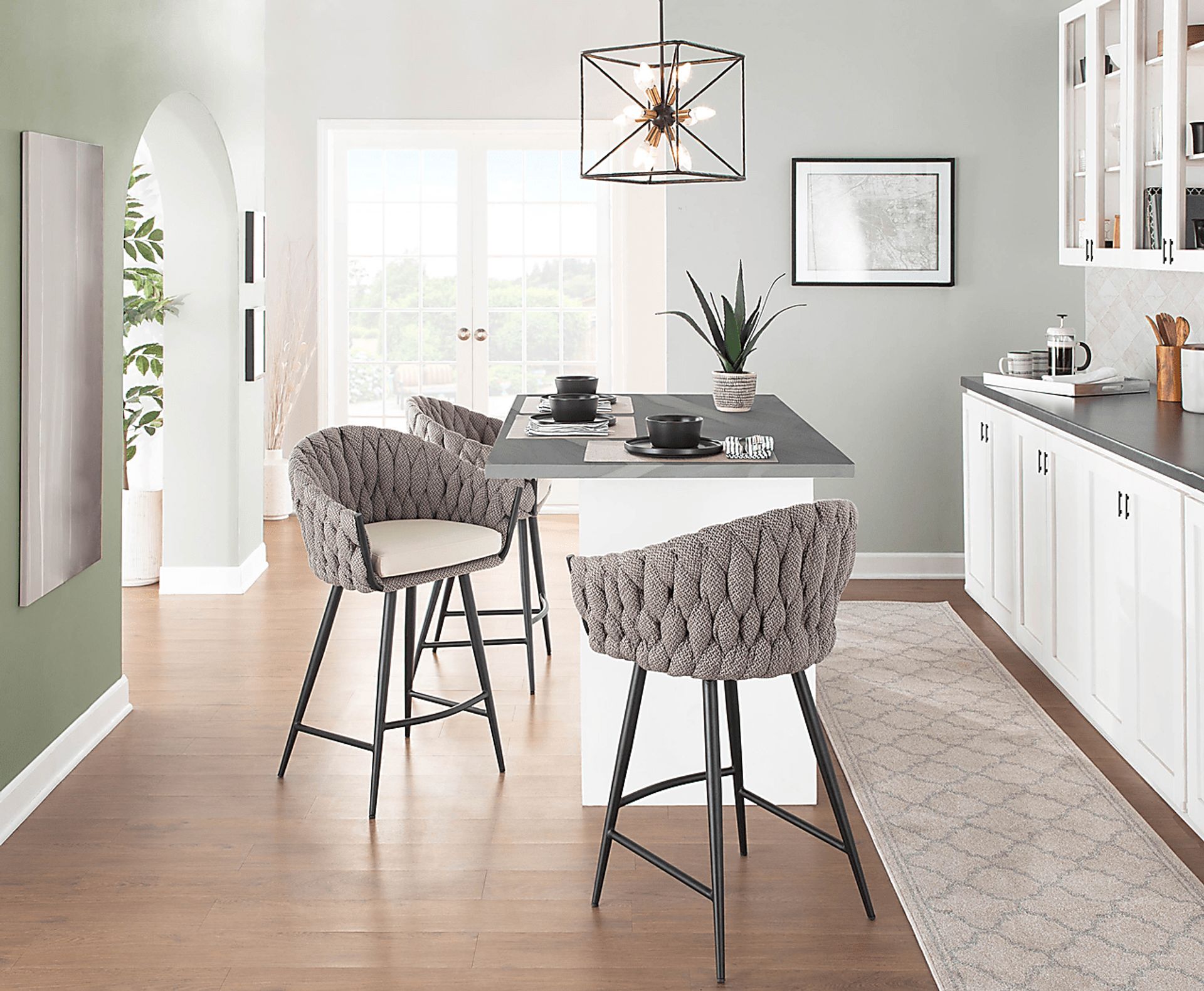 Maxine Lane Cream Counter Height Stool - Image 7