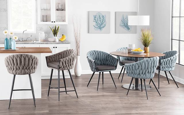 Maxine Lane Gray Counter Height Stool - Thumbnail - Image 8
