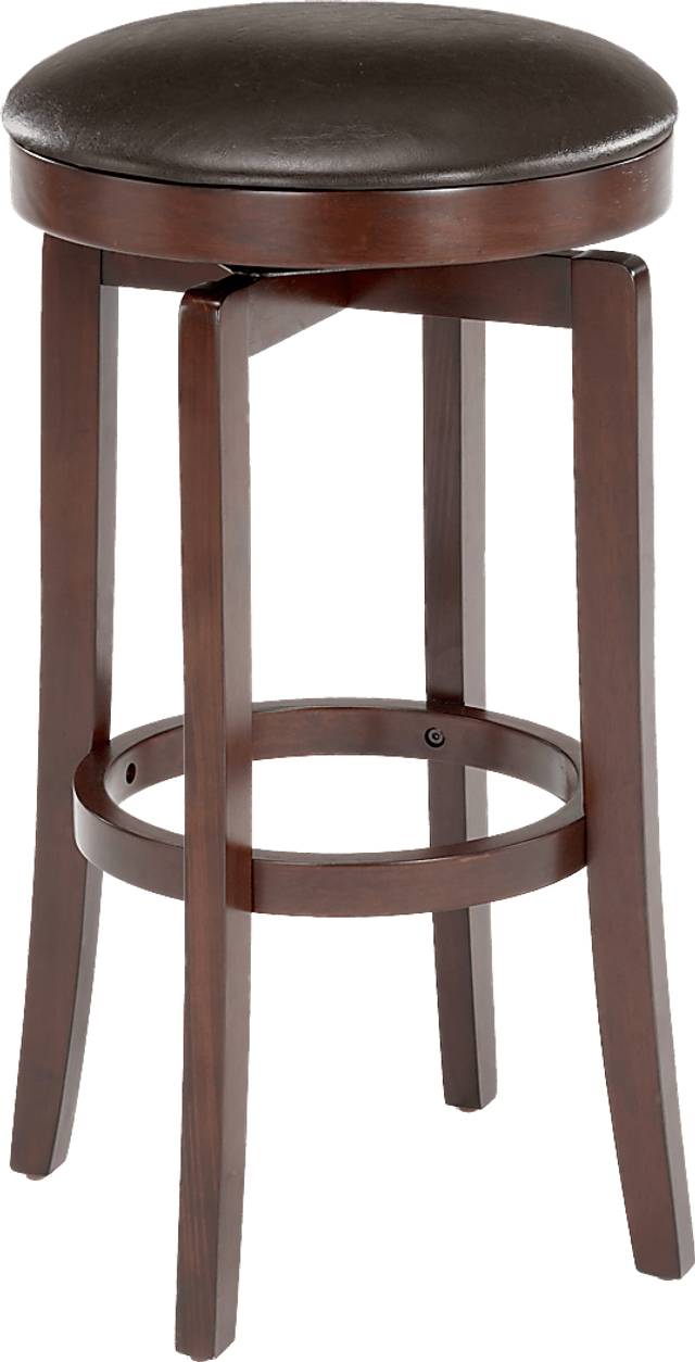 Maxroy Cherry Swivel Counter Height Stool - Thumbnail - Image 1