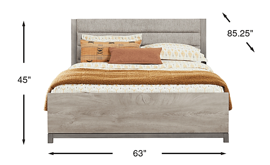 Maxton Place Gray 3 Pc Queen Bed