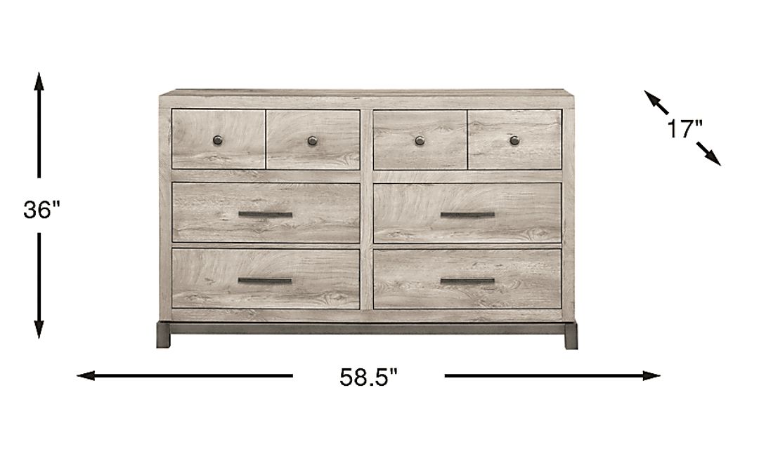Maxton Place Gray Dresser
