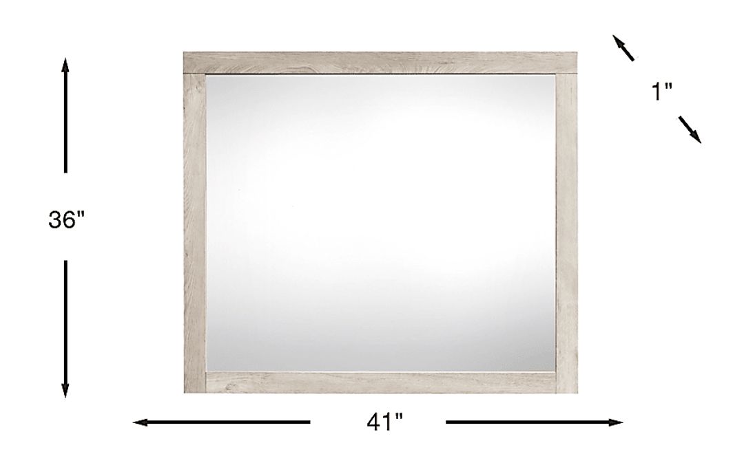 Maxton Place Gray Mirror