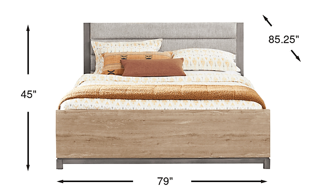 Maxton Place Natural 3 Pc King Bed