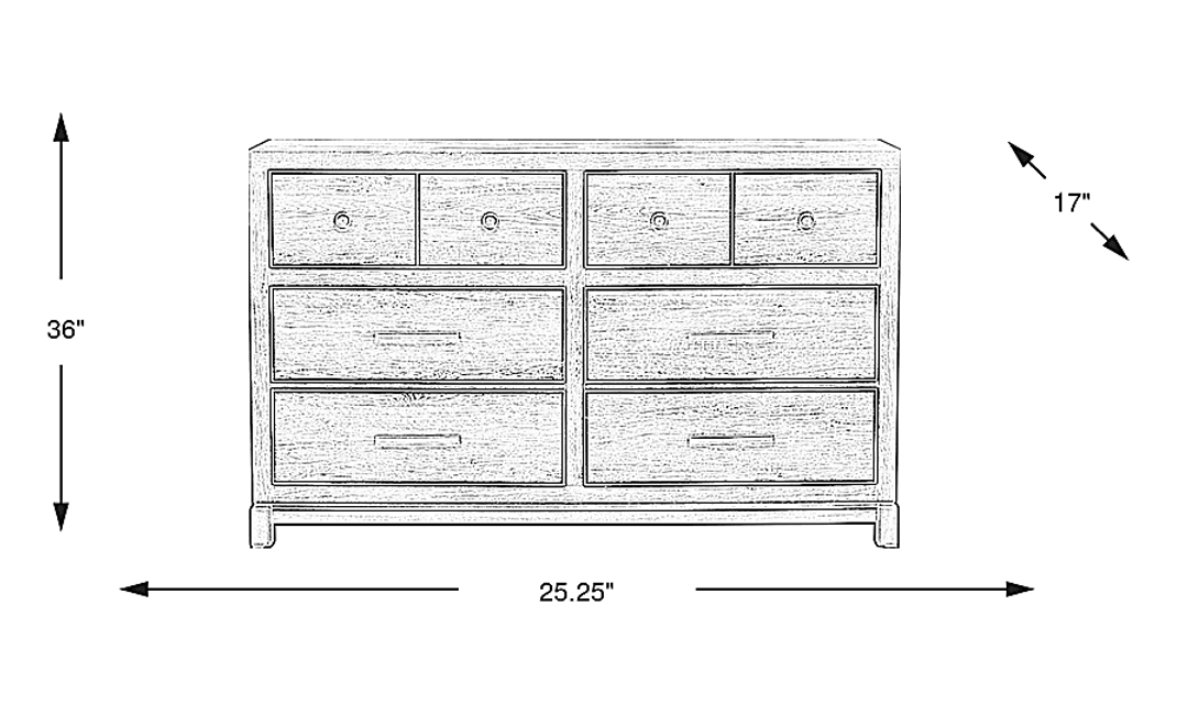 Maxton Place Natural Dresser