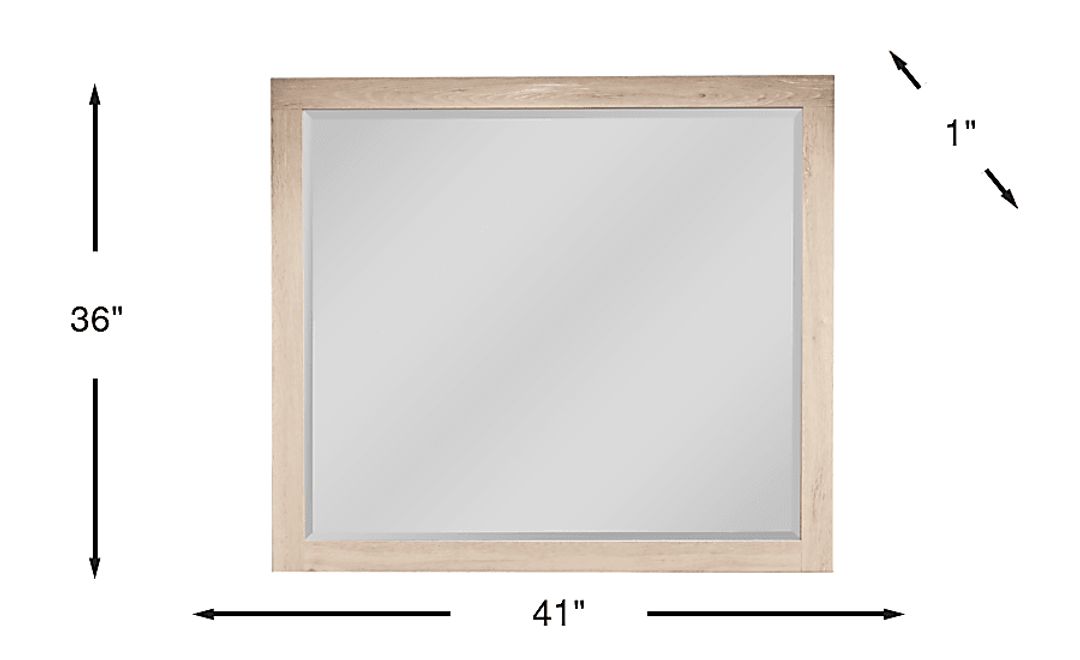Maxton Place Natural Mirror