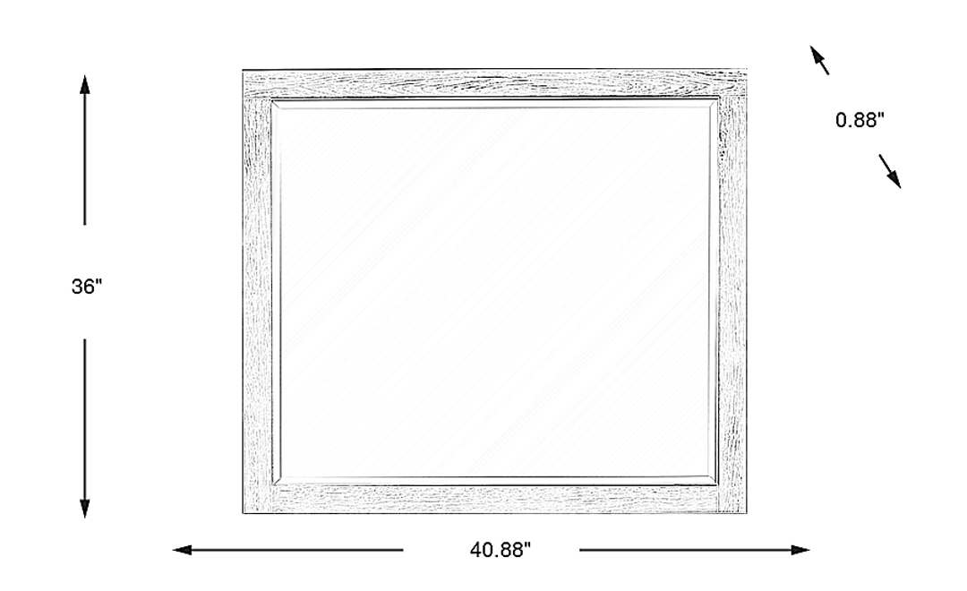 Maxton Place Natural Mirror