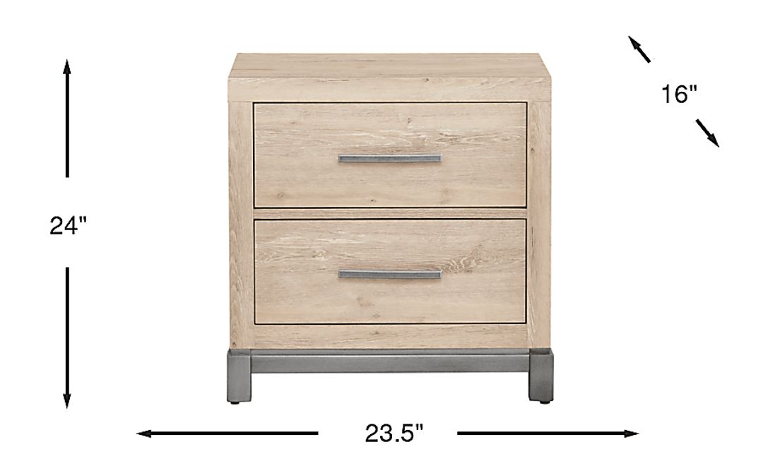 Maxton Place Natural Nightstand