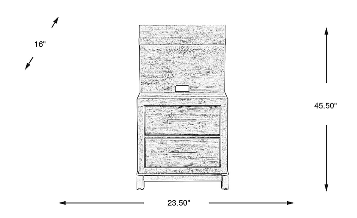 Maxton Place Natural Light Wood Nightstand With Pier Rooms to Go