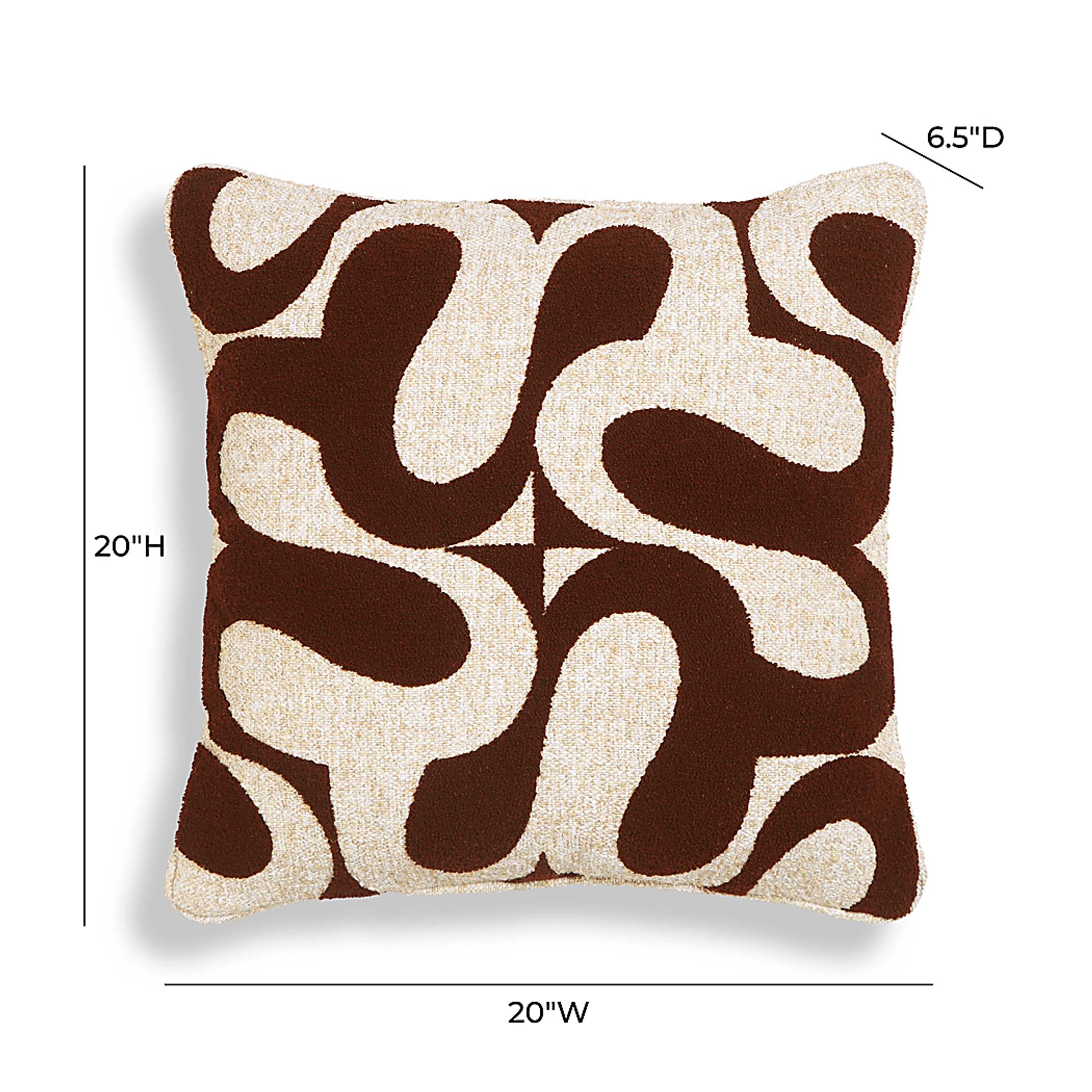 Mayanelle Brown Accent Pillow - Image 5