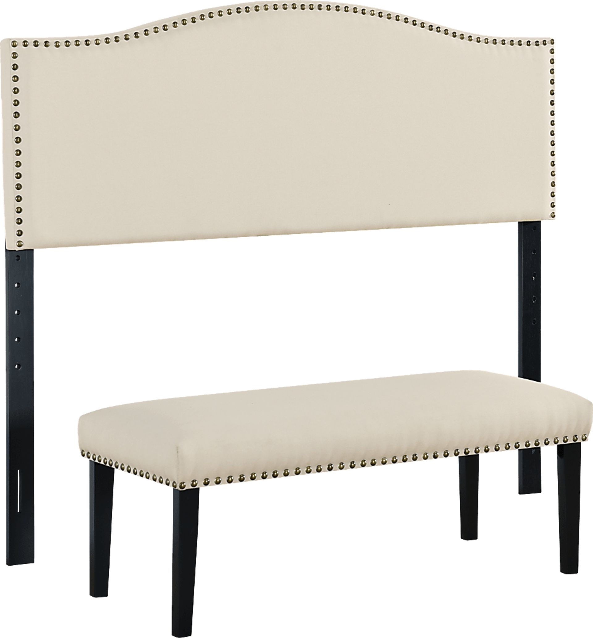 Mayapan Cream Queen Headboard and Bench - Image 2
