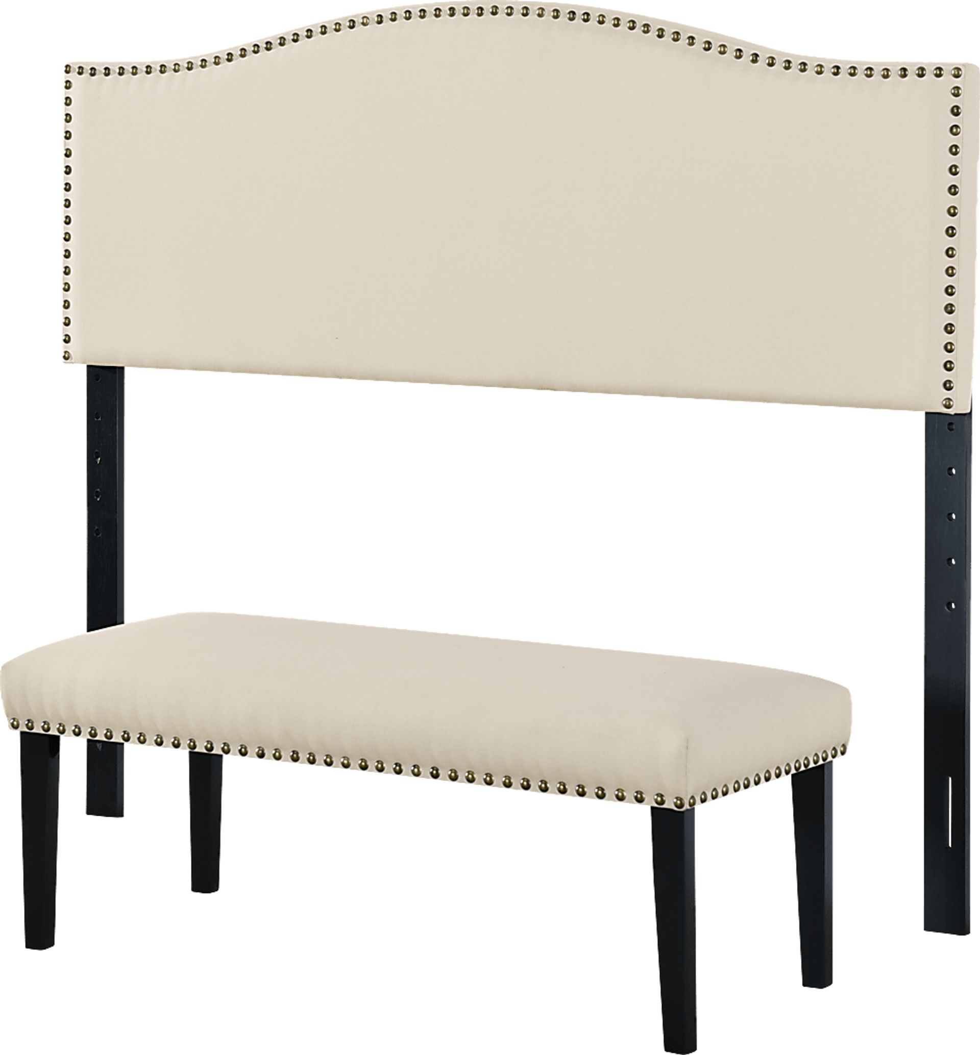 Mayapan Cream Queen Headboard and Bench - Image 3