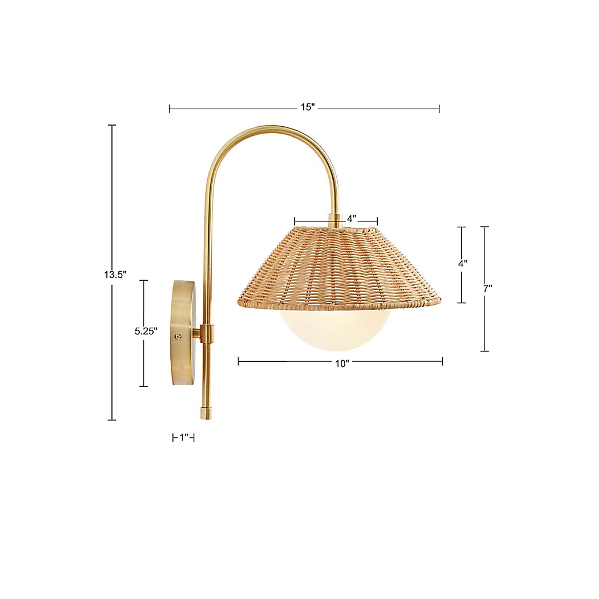 Maybury Cove Natural Sconce - Image 11