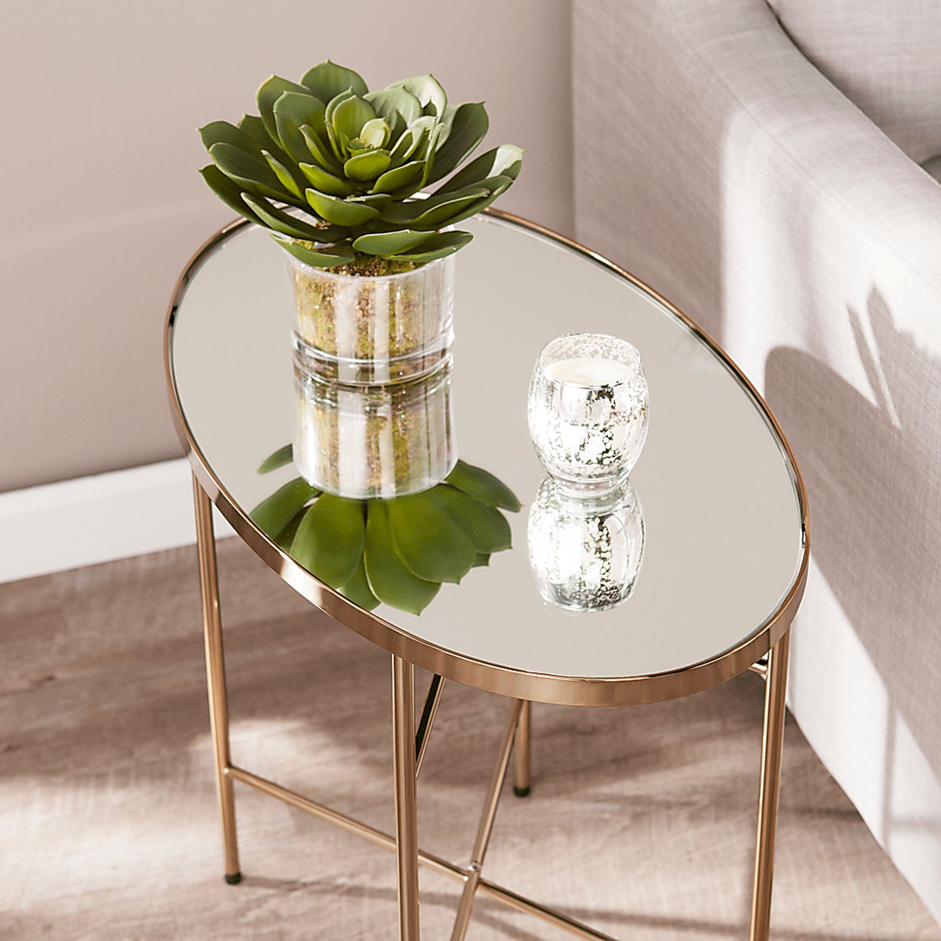 Maydell Gold Accent Table - Image 3