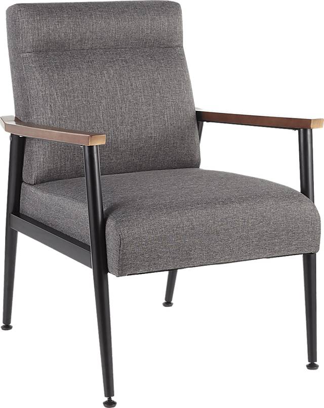 Maye Charcoal Accent Chair - Thumbnail - Image 1