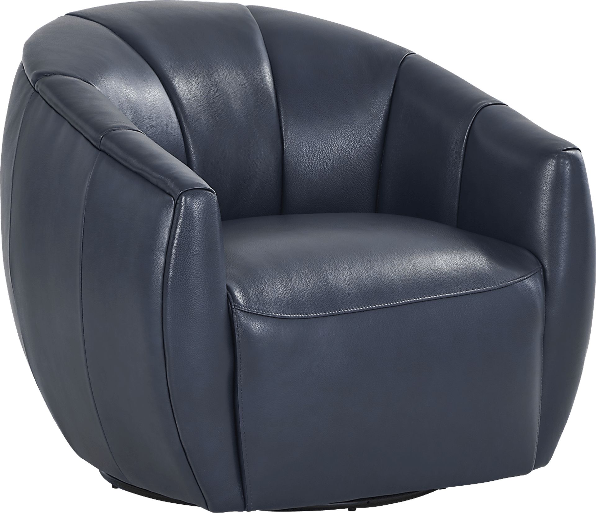 Mayer Navy Swivel Chair - Image 2