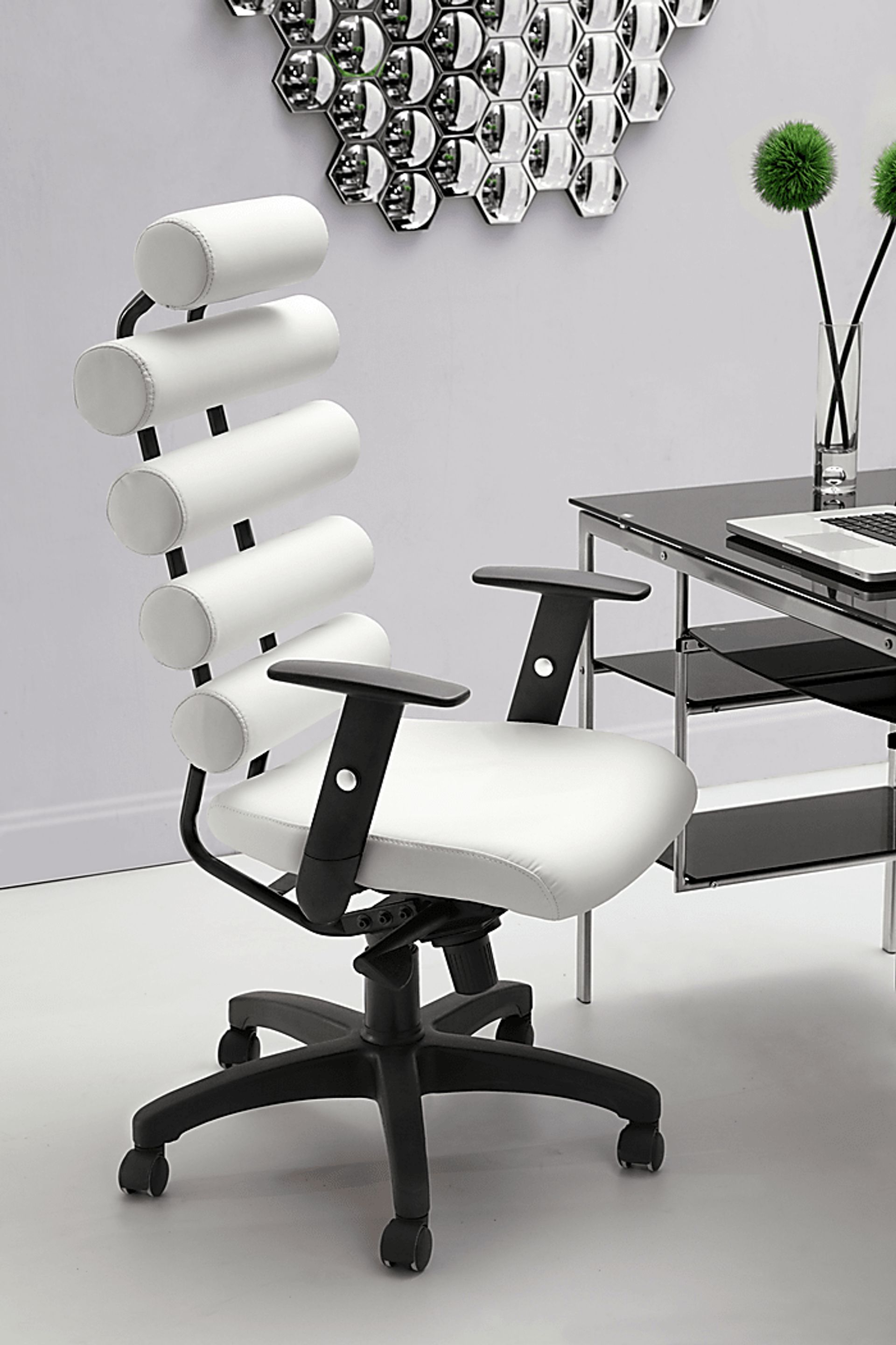 Mayfield Way White Desk Chair - Image 2